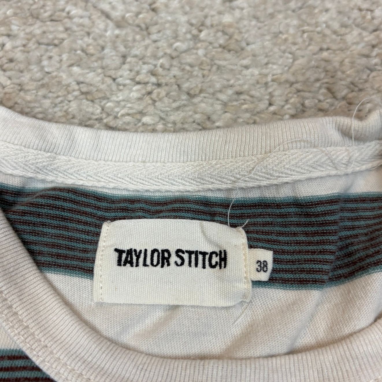Taylor Stitch Taylor Stitch Organic Cotton Striped SS Tee Shirt Men's 38/S Size US S / EU 44-46 / 1 - 6 Thumbnail