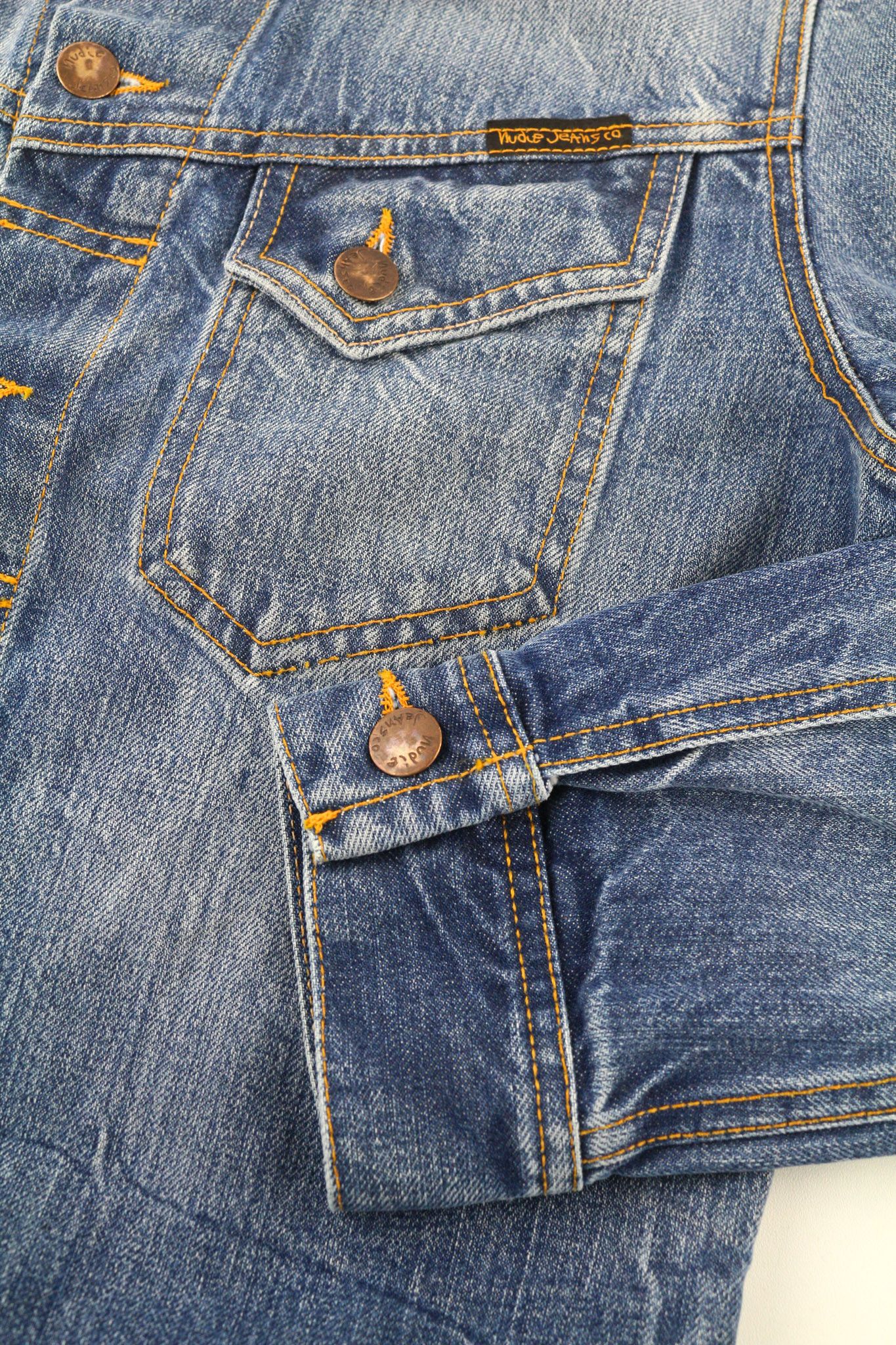 Nudie Jeans CONNY LIGHT VINTAGE S Cotton Denim Blue Jacket 80803 Size US S / EU 44-46 / 1 - 5 Thumbnail