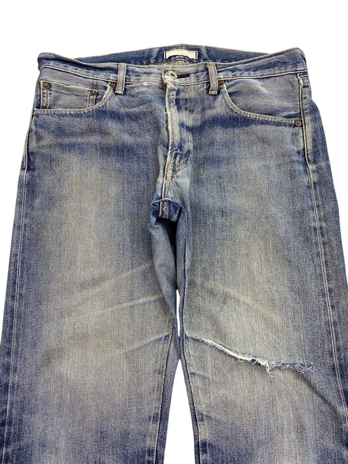 Uniqlo Uniqlo Selvedge Faded Wash Style Loose Jeans Size US 33 - 4 Thumbnail
