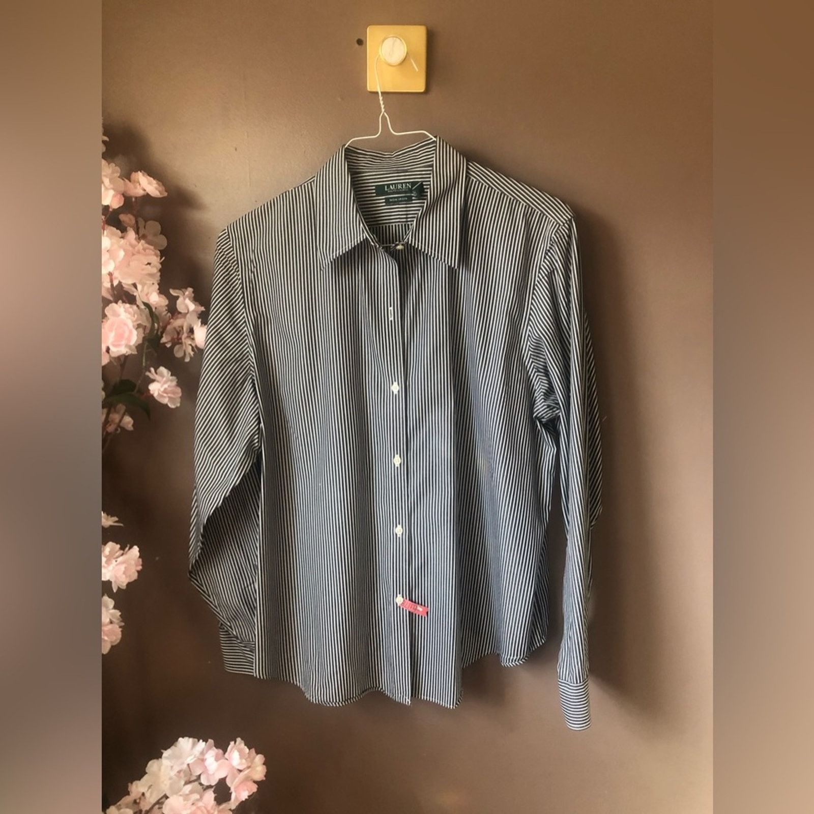 Ralph Lauren Ralph Lauren button down top shirt striped blue and white. Size XXL / US 16-18 / IT 52-54 - 2 Thumbnail