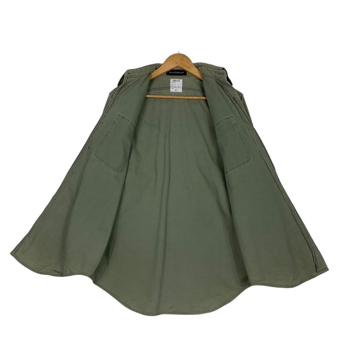 Madison MADISONBLUE Green Button Up Shirt #0950-C42 Size US S / EU 44-46 / 1 - 11 Thumbnail