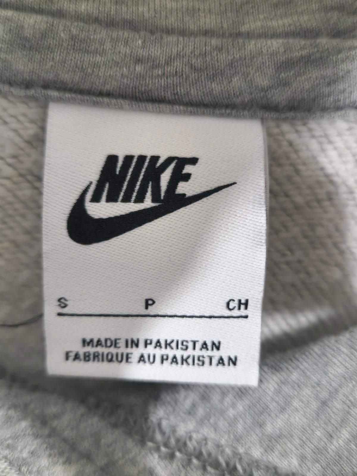 Nike Vintage Nike Grey Pullover Hoodie White Nike Size Small Size US S / EU 44-46 / 1 - 2 Thumbnail