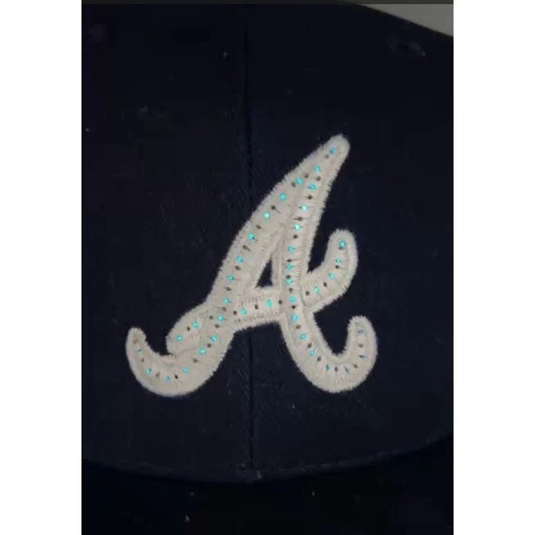 Twins Enterprise Inc. Atlanta Braves Hat Men Navy Embroidered MLB Strap Back Cap Size ONE SIZE - 2 Thumbnail
