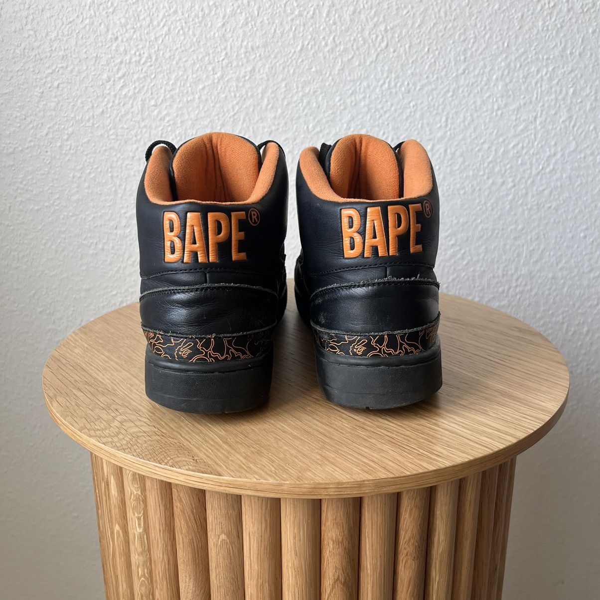 Bape Bape "Hi Top" Black and Orange Size US 11 / EU 44 - 3 Thumbnail