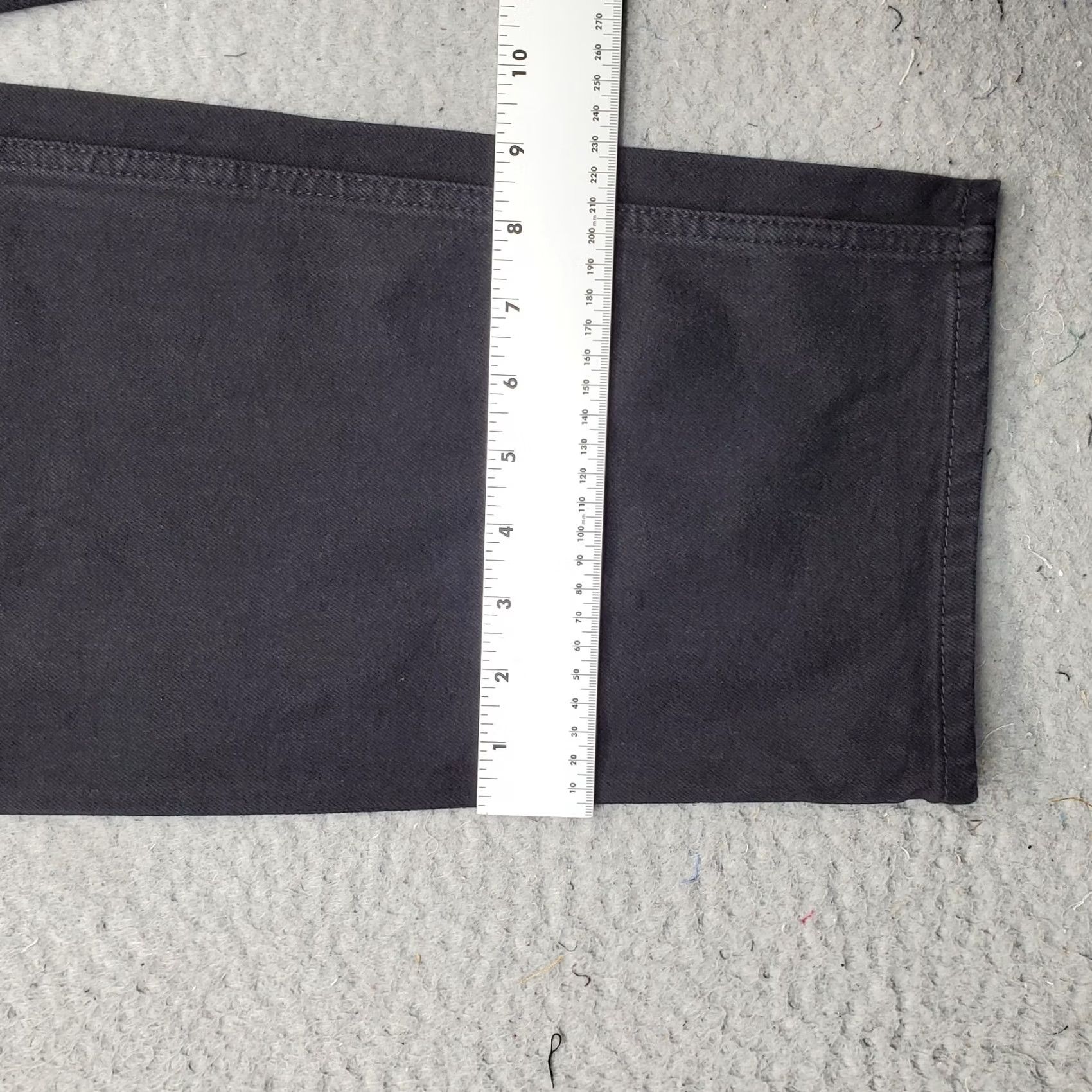 Vintage Universal Thread Jeans Womens 6 Black High Rise Comfort Fit Button Fly Size 28" / US 6 / IT 42 - 5 Thumbnail