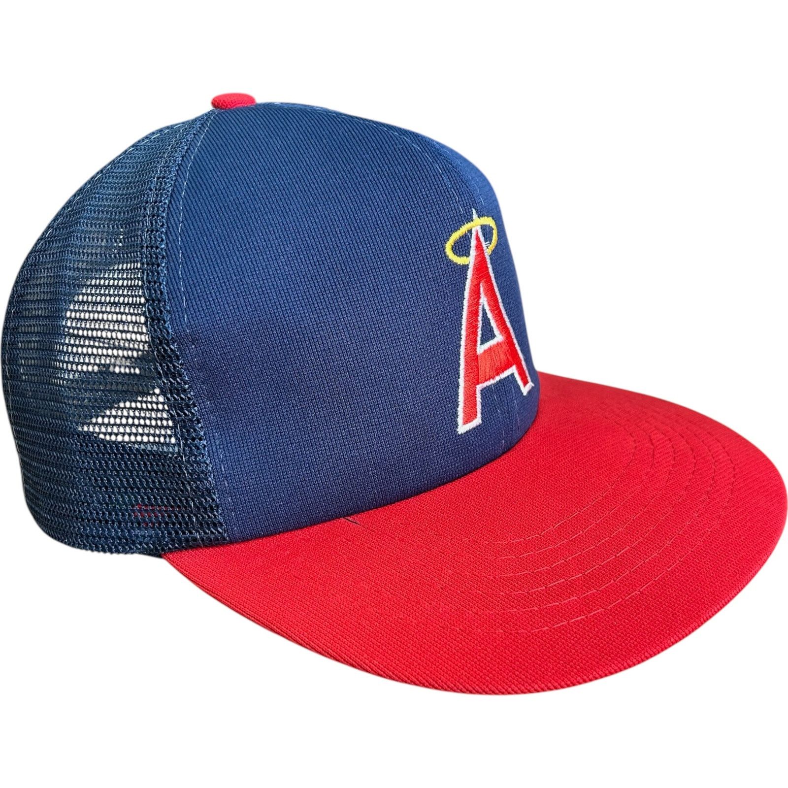 MLB Vintage NWT California Angels Logo MLB Snapback Trucker Hat Size ONE SIZE - 6 Thumbnail