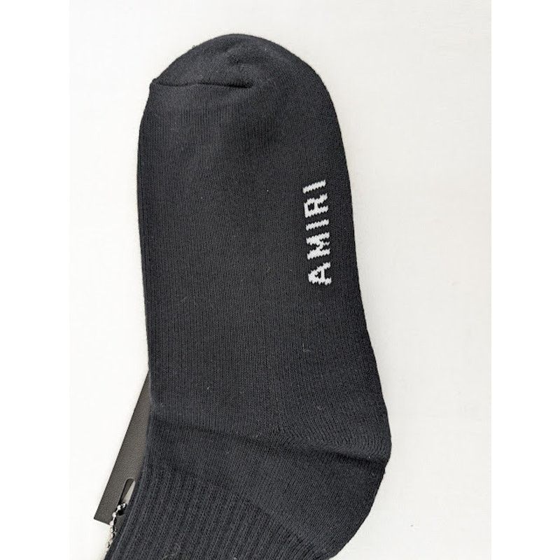 Amiri o1rshd1 Q:4 / Size: 41/42 / Varsty Script Socks Black/White Size ONE SIZE - 4 Thumbnail