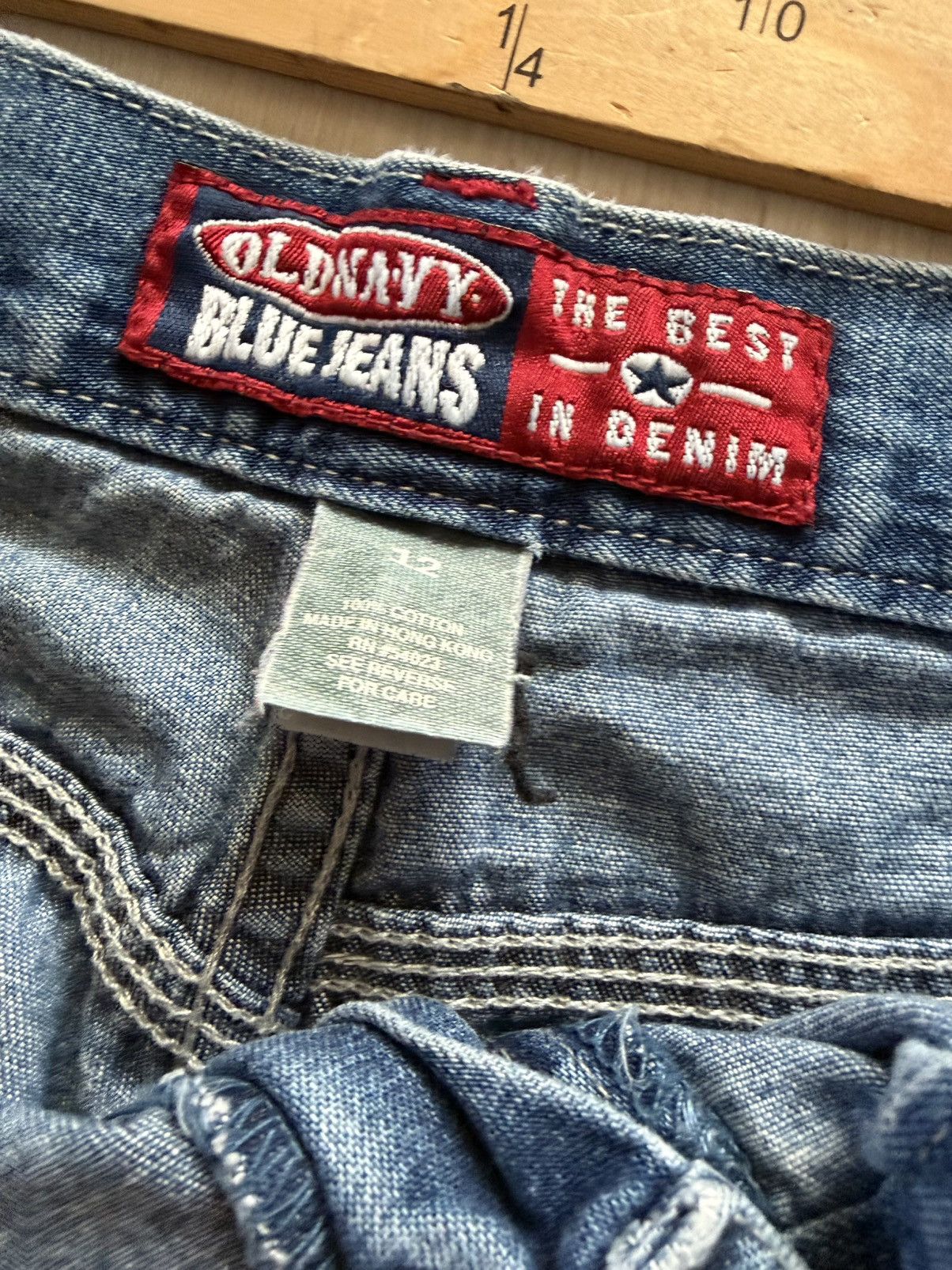 Old Navy Vintage Old Navy Carpenter 100% Cotton Denim Loop Sz 12 Size 34" / US 12 / IT 48 - 7 Thumbnail