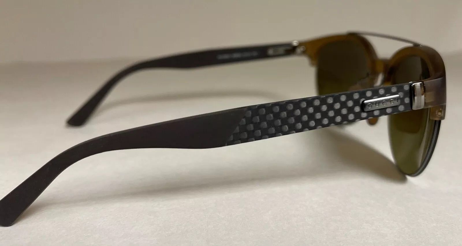 Gucci GUCCI Round GG1069S Matte Brown Bronze Sport Sunglasses 1069 Size ONE SIZE - 3 Thumbnail