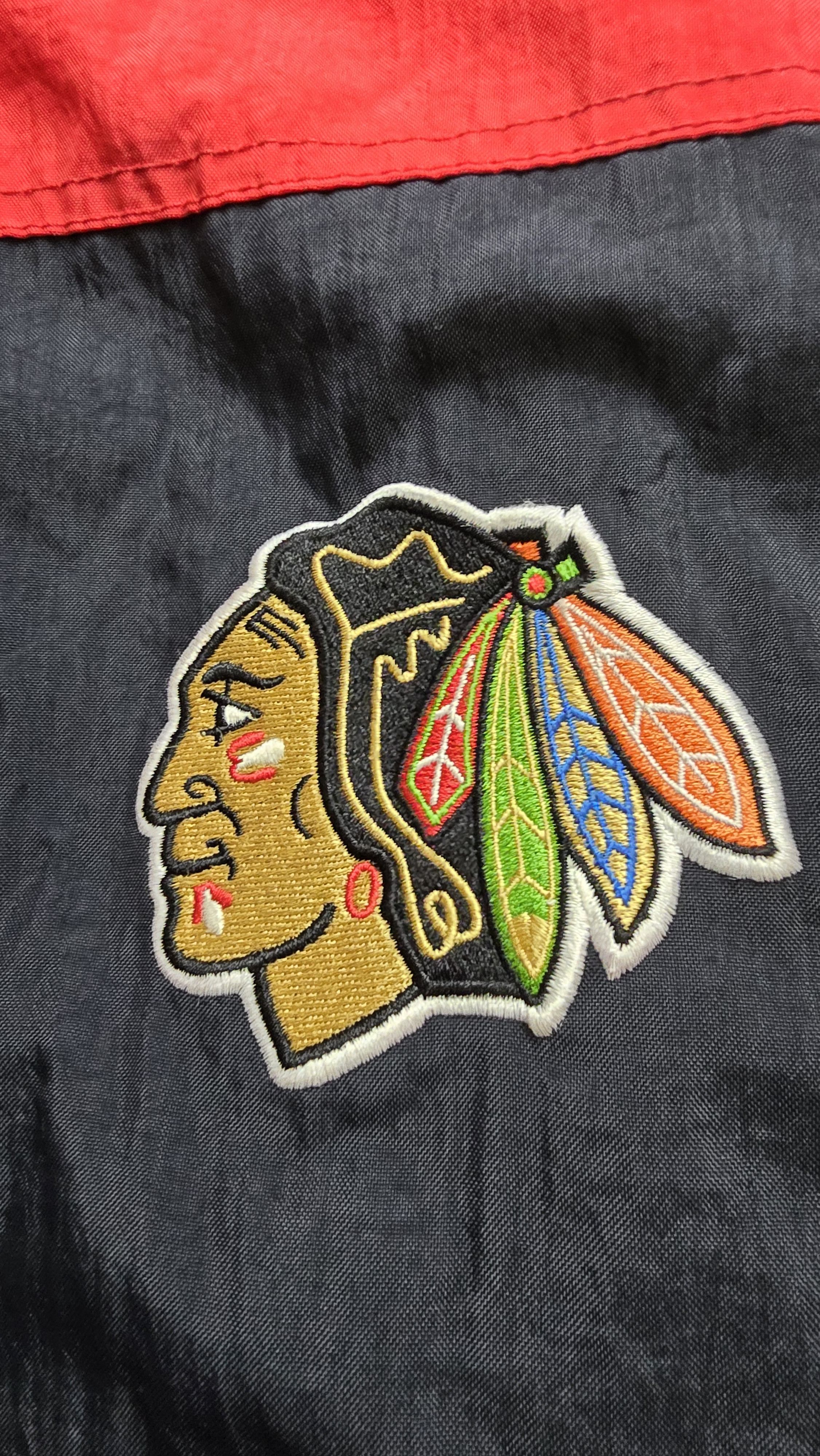 Champion VTG 90's Chicago Blackhawks Embroidered Zip Up Jacket Size US XL / EU 56 / 4 - 10 Thumbnail