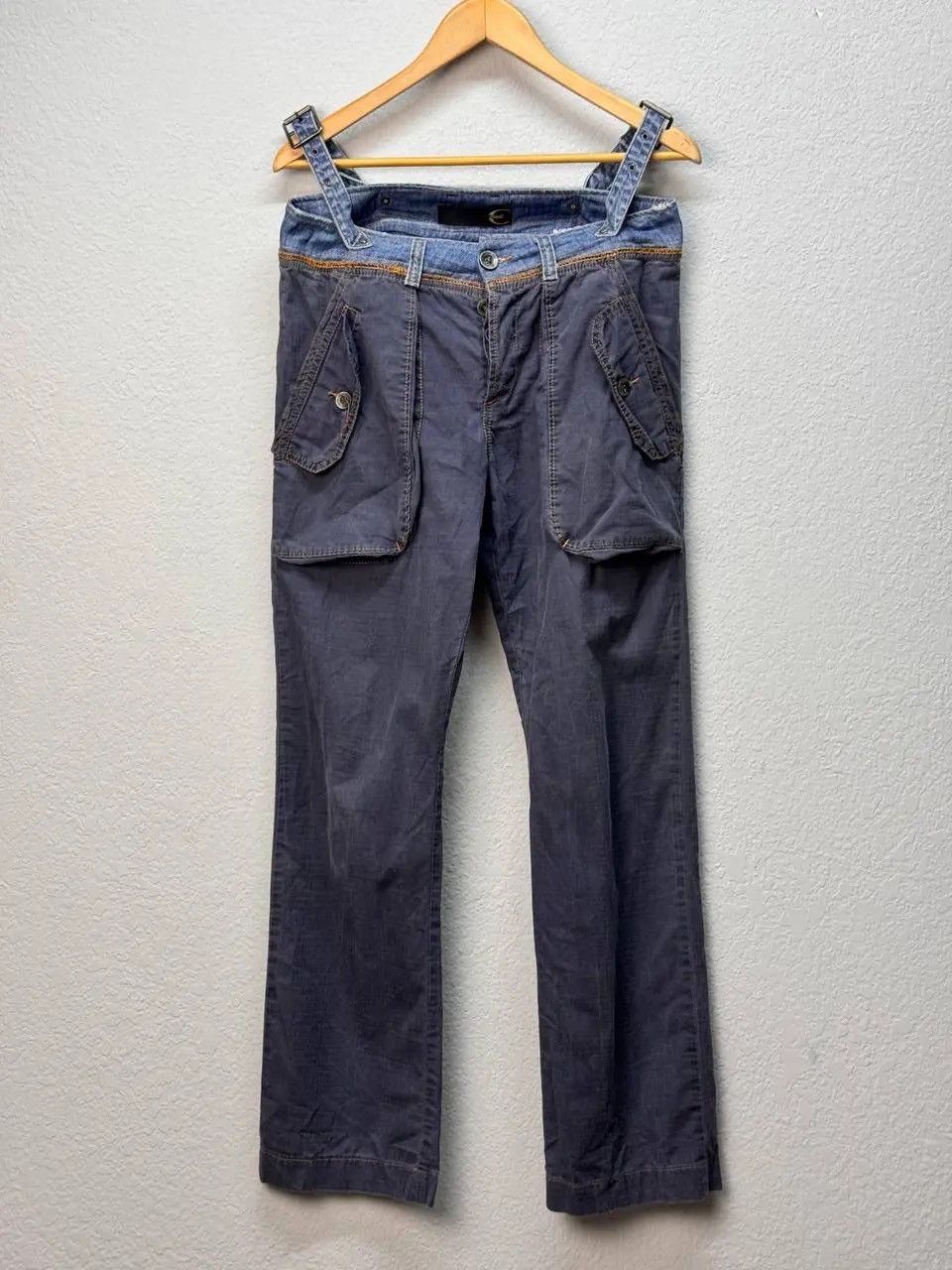 Just Cavalli × Roberto Cavalli Vintage baggy Just Cavalli Distressed Punk Pockets Jeans Size US 31 - 1 Thumbnail