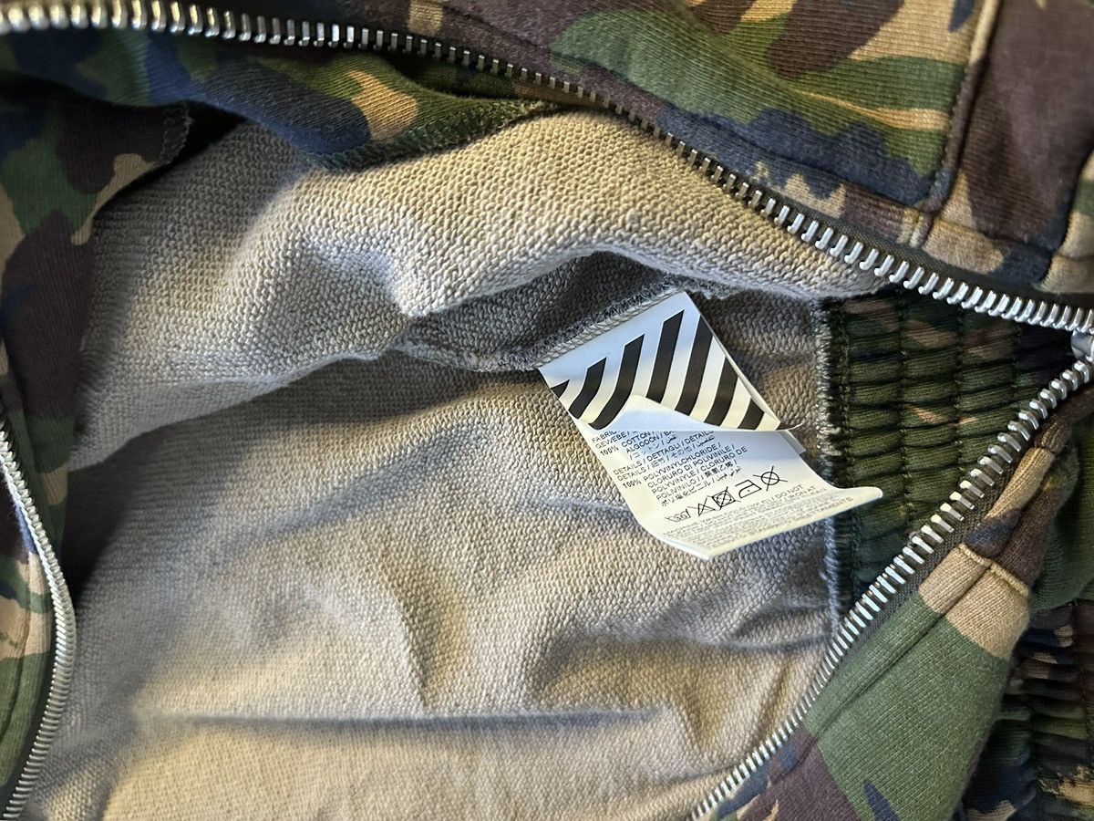Off-White Off-White Green Camouflage Cotton Zip-Up XXS Size US XXS / EU 40 - 7 Thumbnail