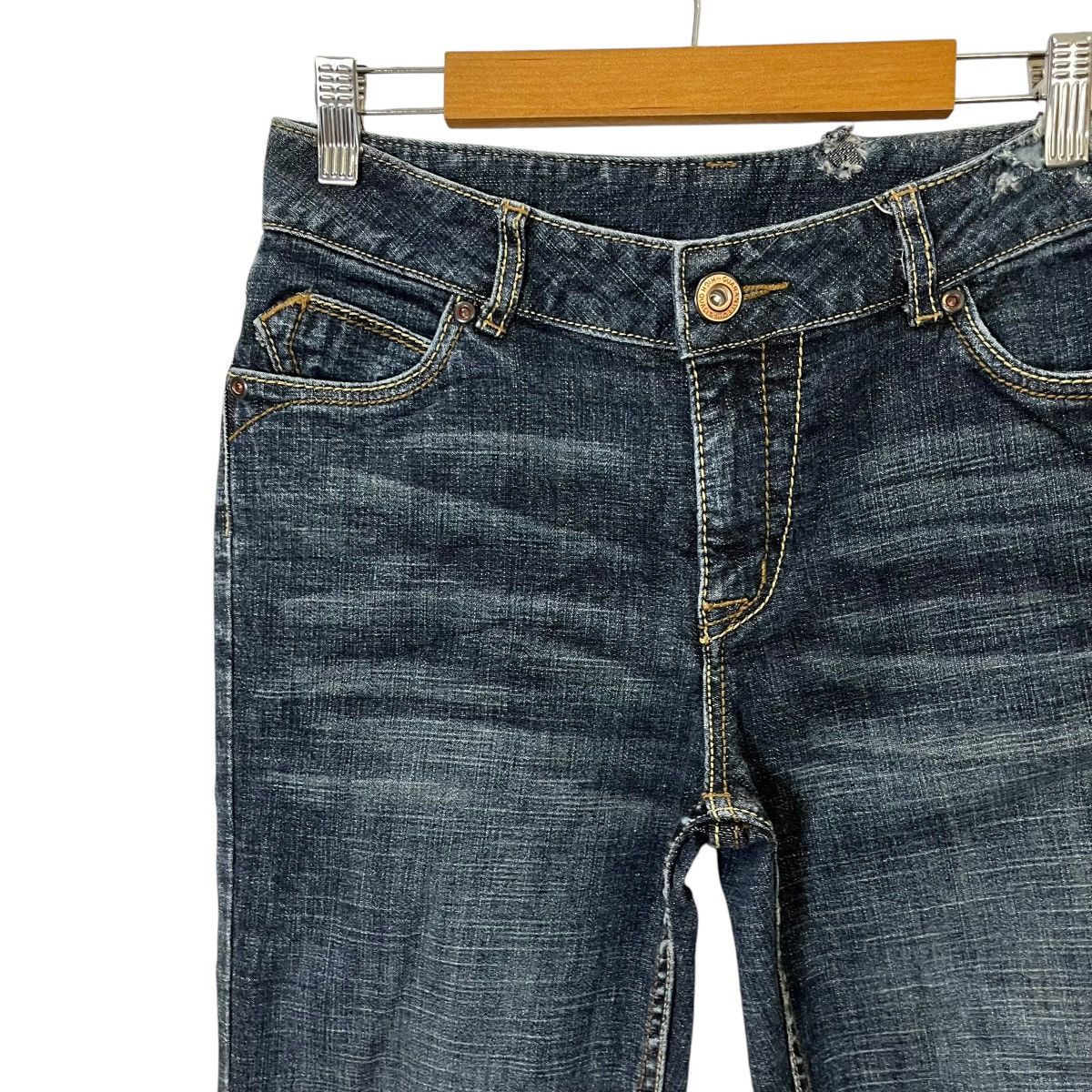 Japanese Brand Vintage Japanese Designer Little Distressed Denim Size 29" - 3 Thumbnail
