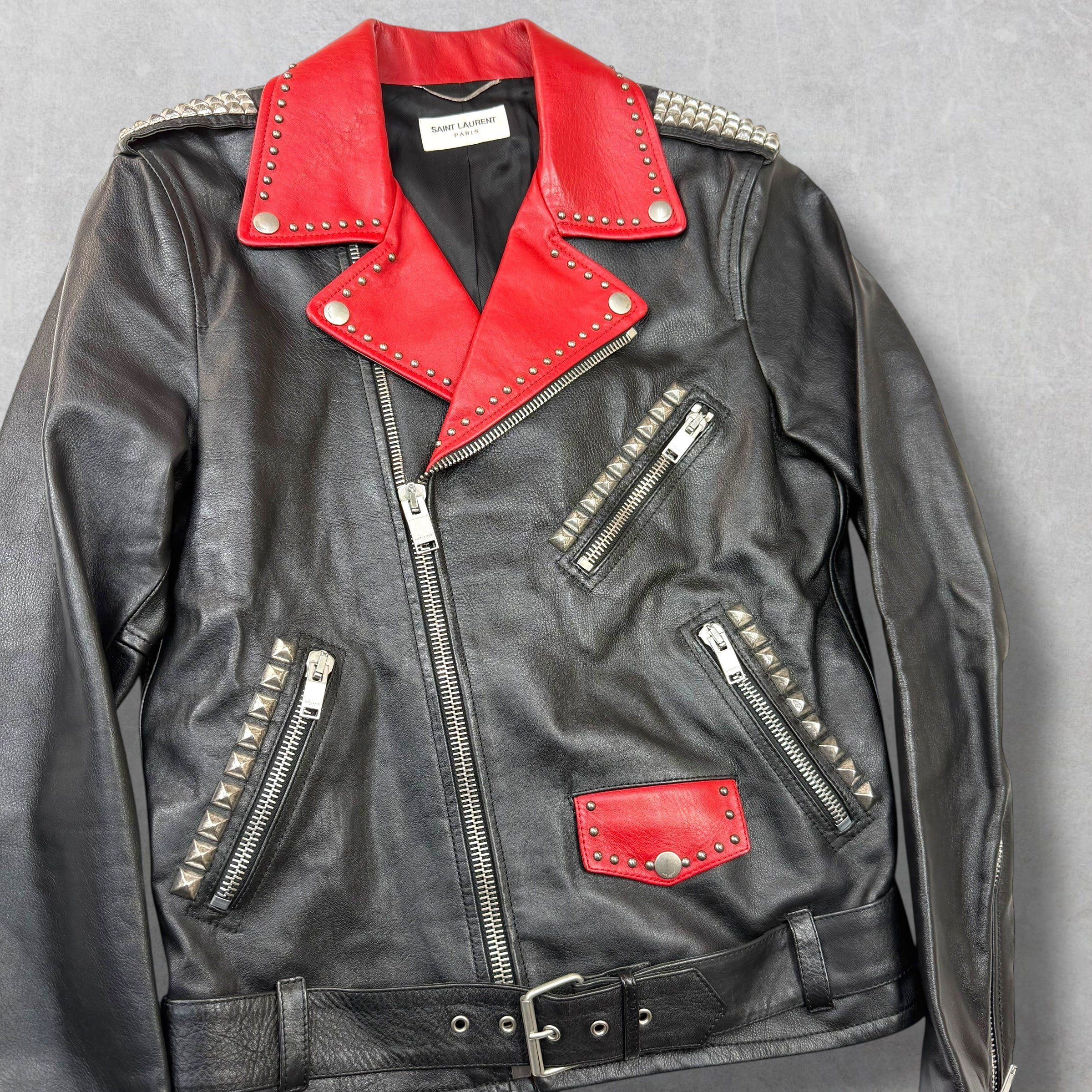 Other Saint Laurent Dégradé Sunset Leather Moto Jacket 46 (S) Size US S / EU 44-46 / 1 - 3 Thumbnail