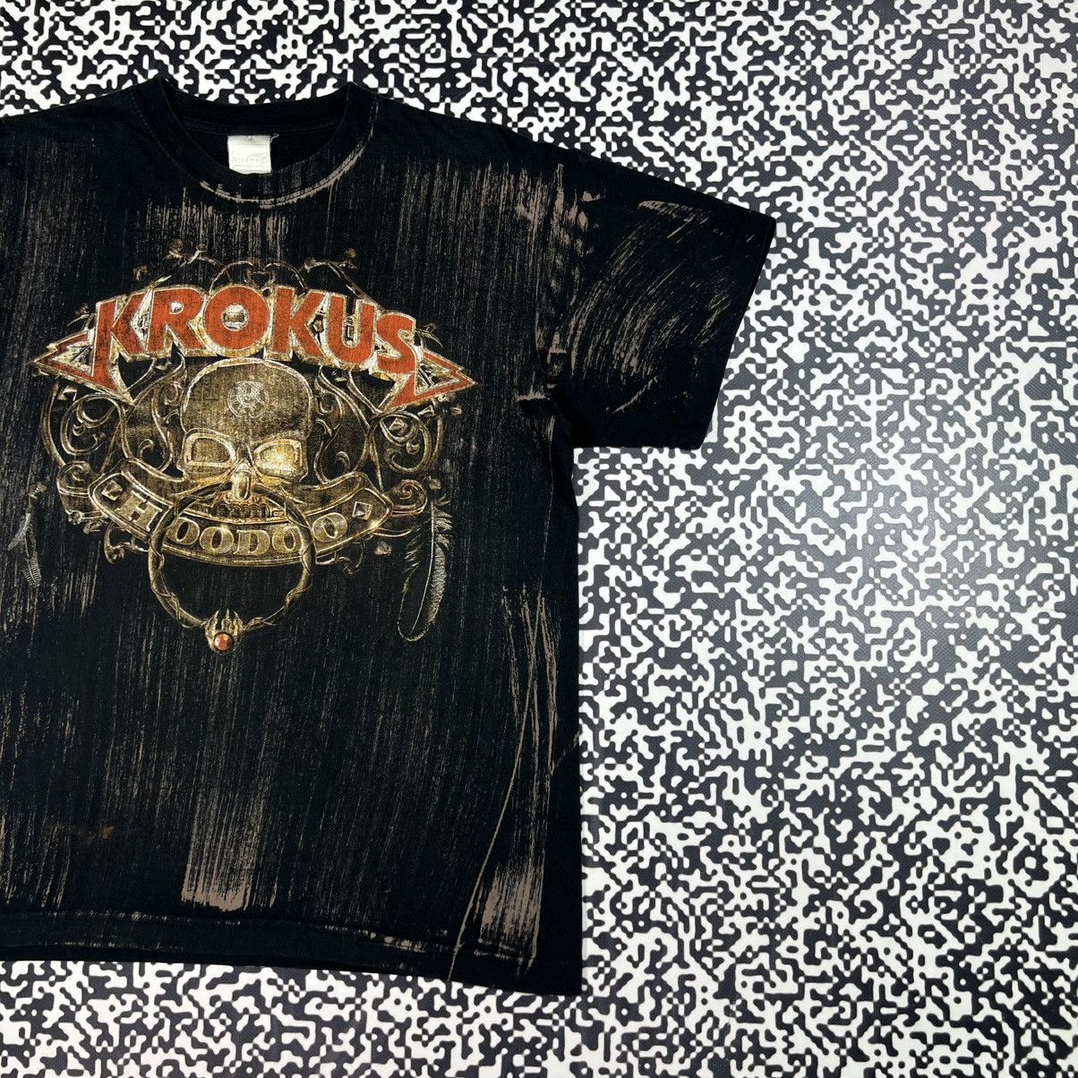 Band Tees Vintage Y2K Krokus Band Rock Metal Skull Bones Logo T-shirt Size US S / EU 44-46 / 1 - 4 Thumbnail