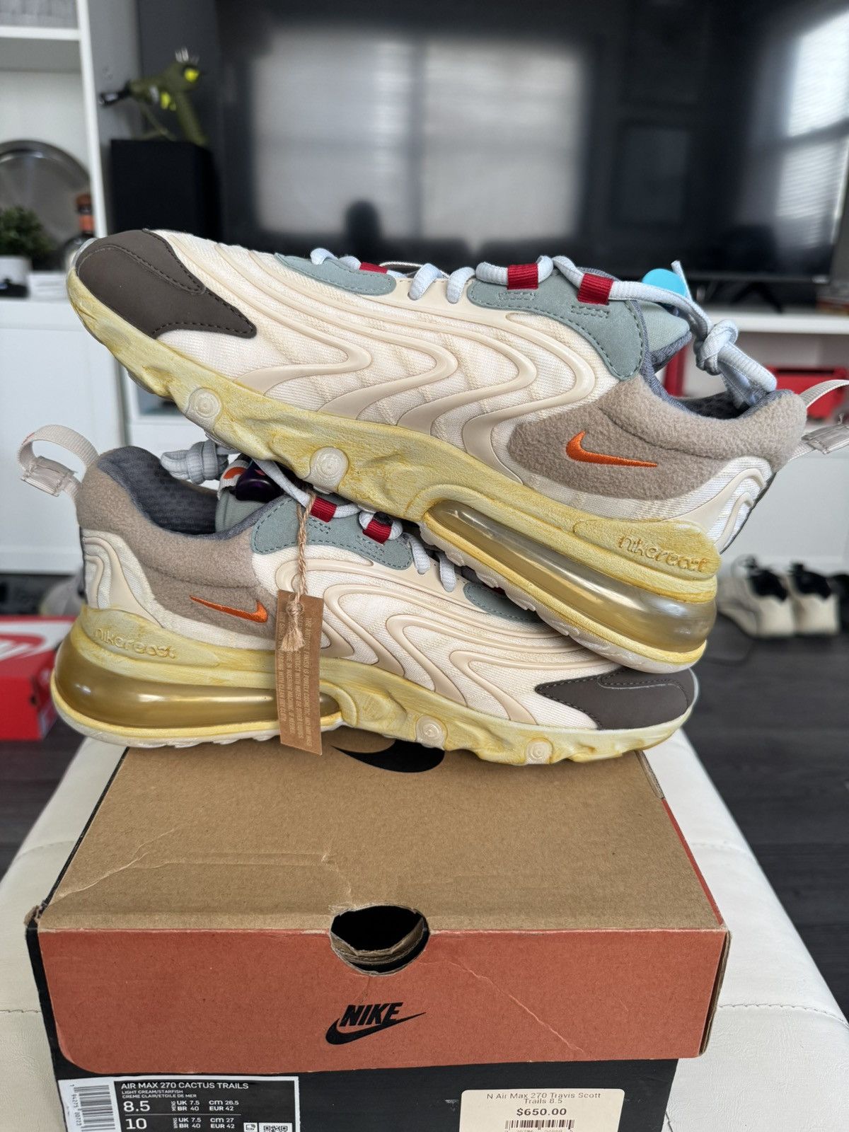 Nike × Travis Scott Nike Airmax 270 x Travis Scott “Cactus Trails” Size US 8.5 / EU 41-42 - 5 Thumbnail