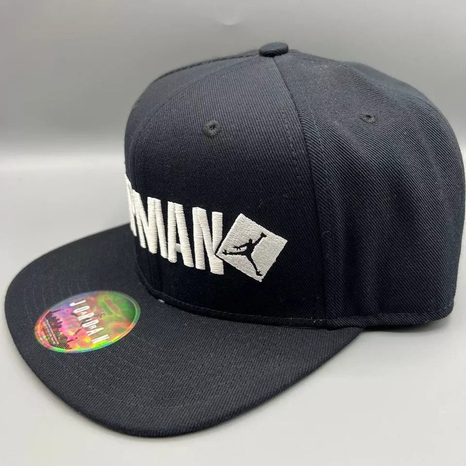 Jordan Brand Air Jordan Hat Men Embroidered Jumpman Script Snap Back Cap Size ONE SIZE - 2 Thumbnail