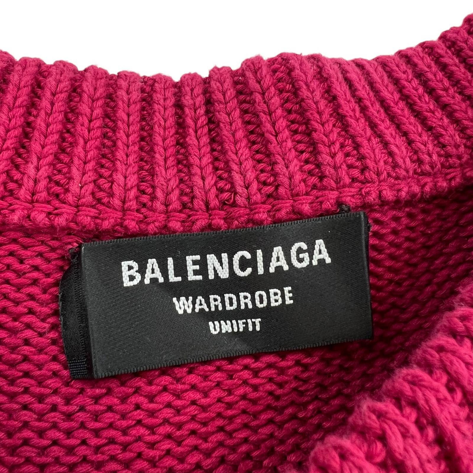 Balenciaga Balenciaga Est 1917 Red Sweater Size US XL / EU 56 / 4 - 3 Thumbnail