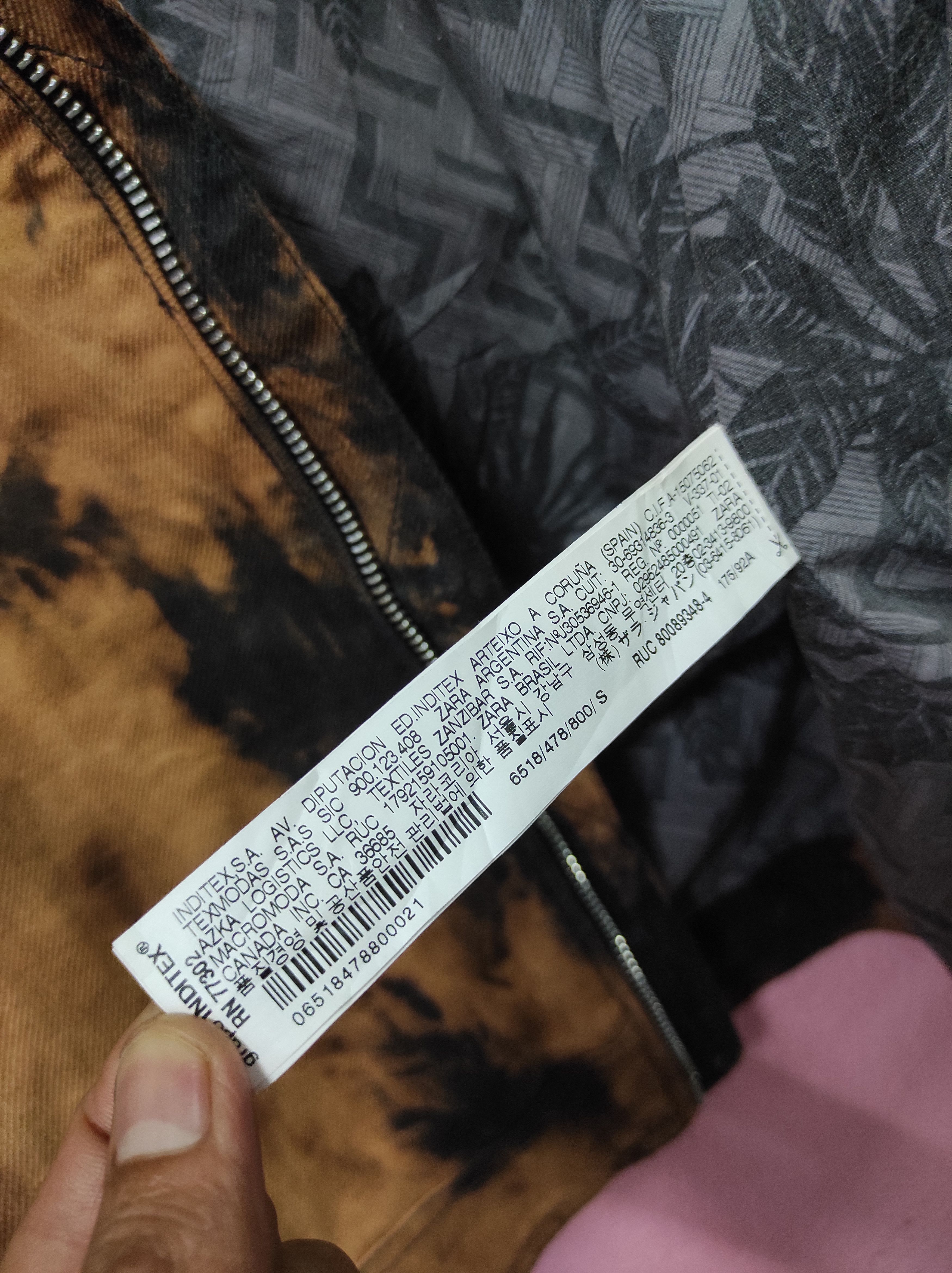 Zara ZARA MAN BIKE JACKET TIE DYE Size US S / EU 44-46 / 1 - 8 Thumbnail