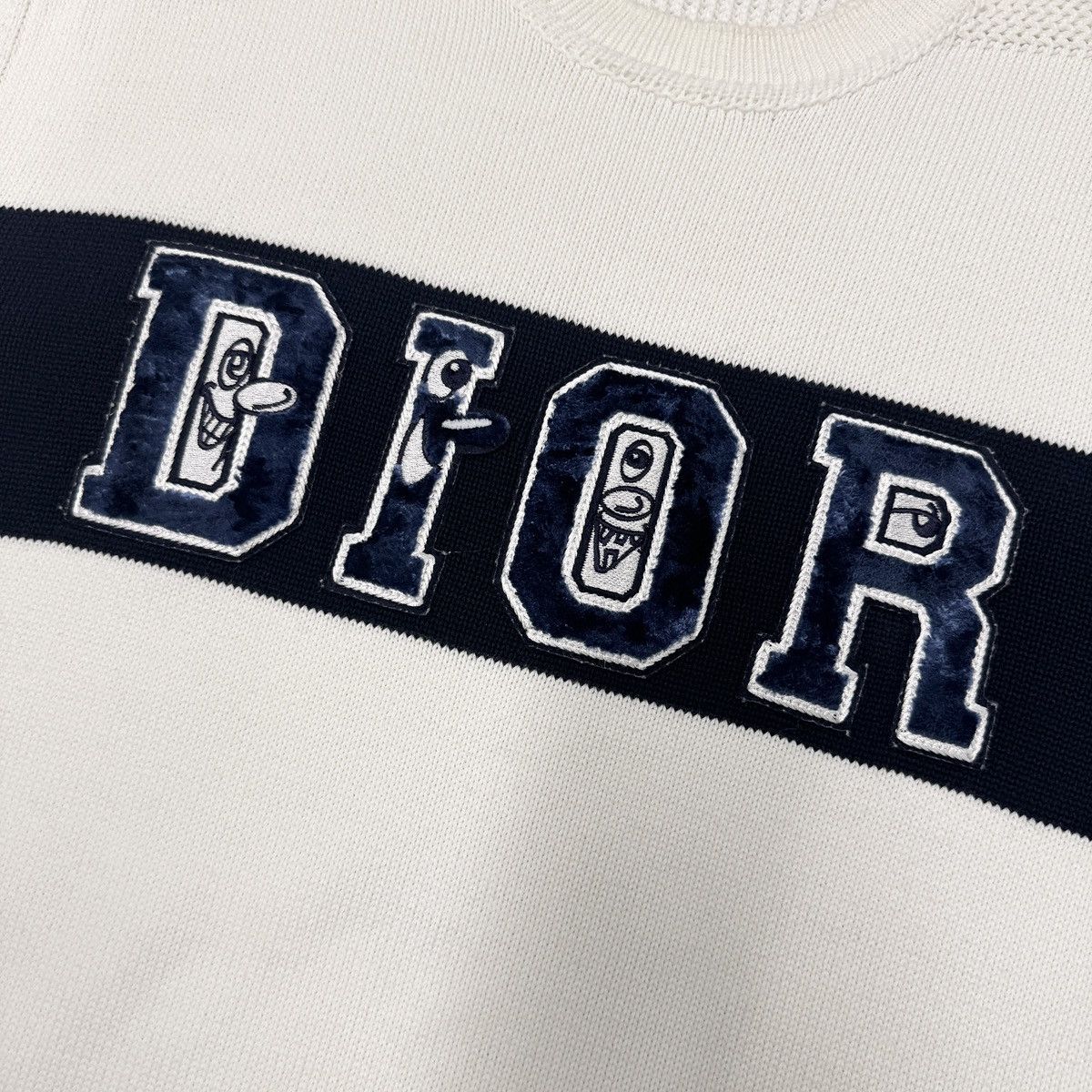 Dior Dior x Kenny Scharf Pullover Sweater In White RRP £1100 Size US M / EU 48-50 / 2 - 3 Thumbnail