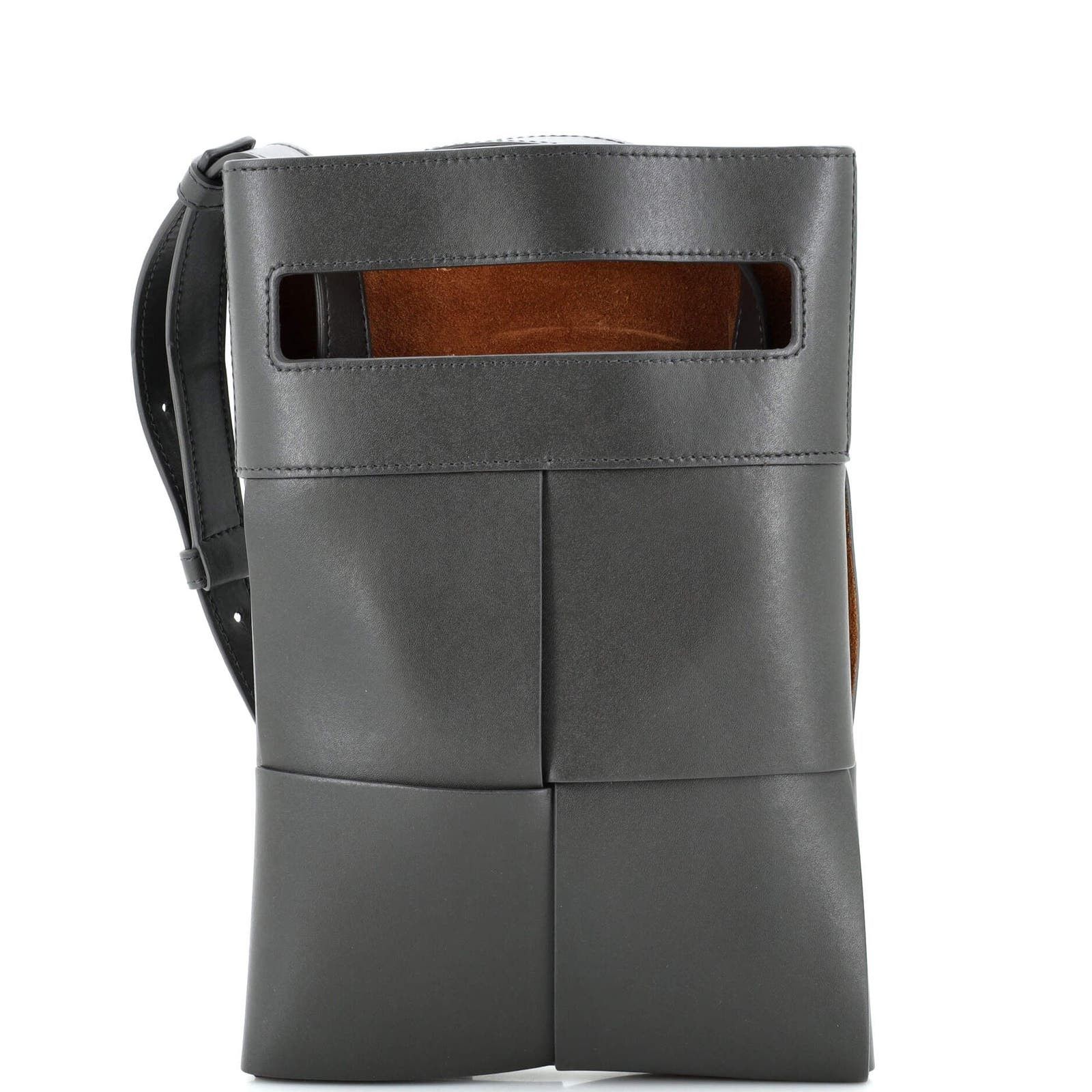 Cut Out Crossbody Bag Maxi Intrecciato Leather None