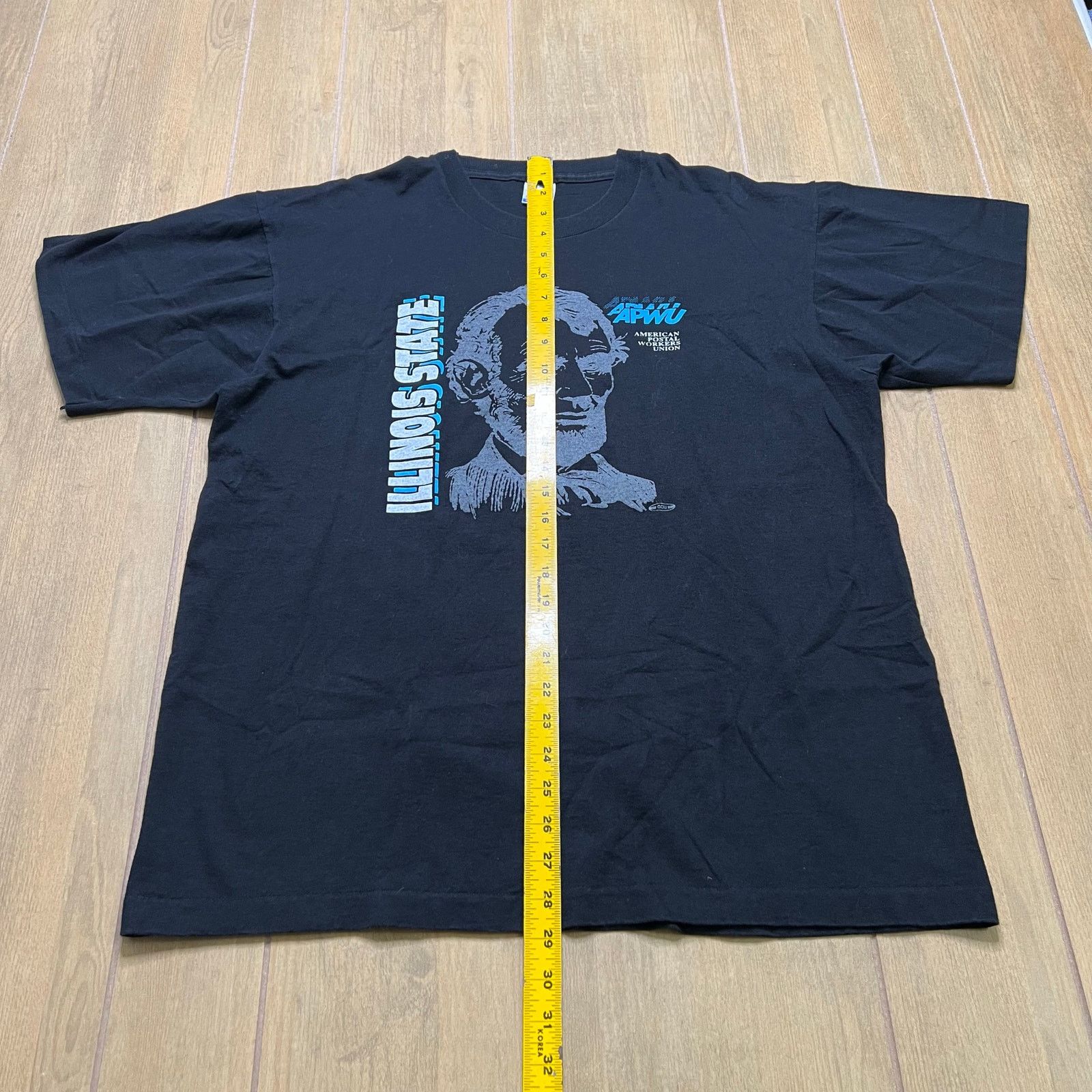 Fruit Of The Loom APWU Abraham Lincoln Union T Shirt Mens XL Made in USA Size US XL / EU 56 / 4 - 5 Thumbnail