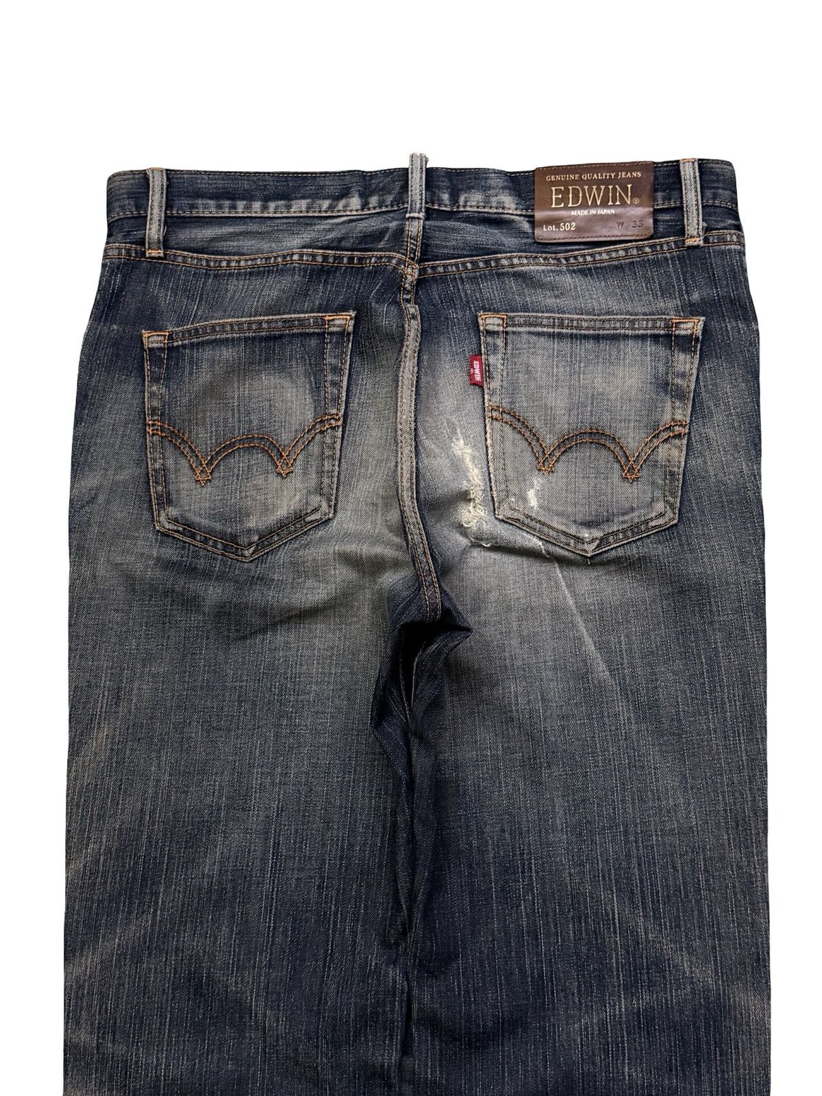 Edwin Vintage Edwin 502 Made In Japan | Vintage Mud Wash Denim W35 Size US 35 - 5 Thumbnail