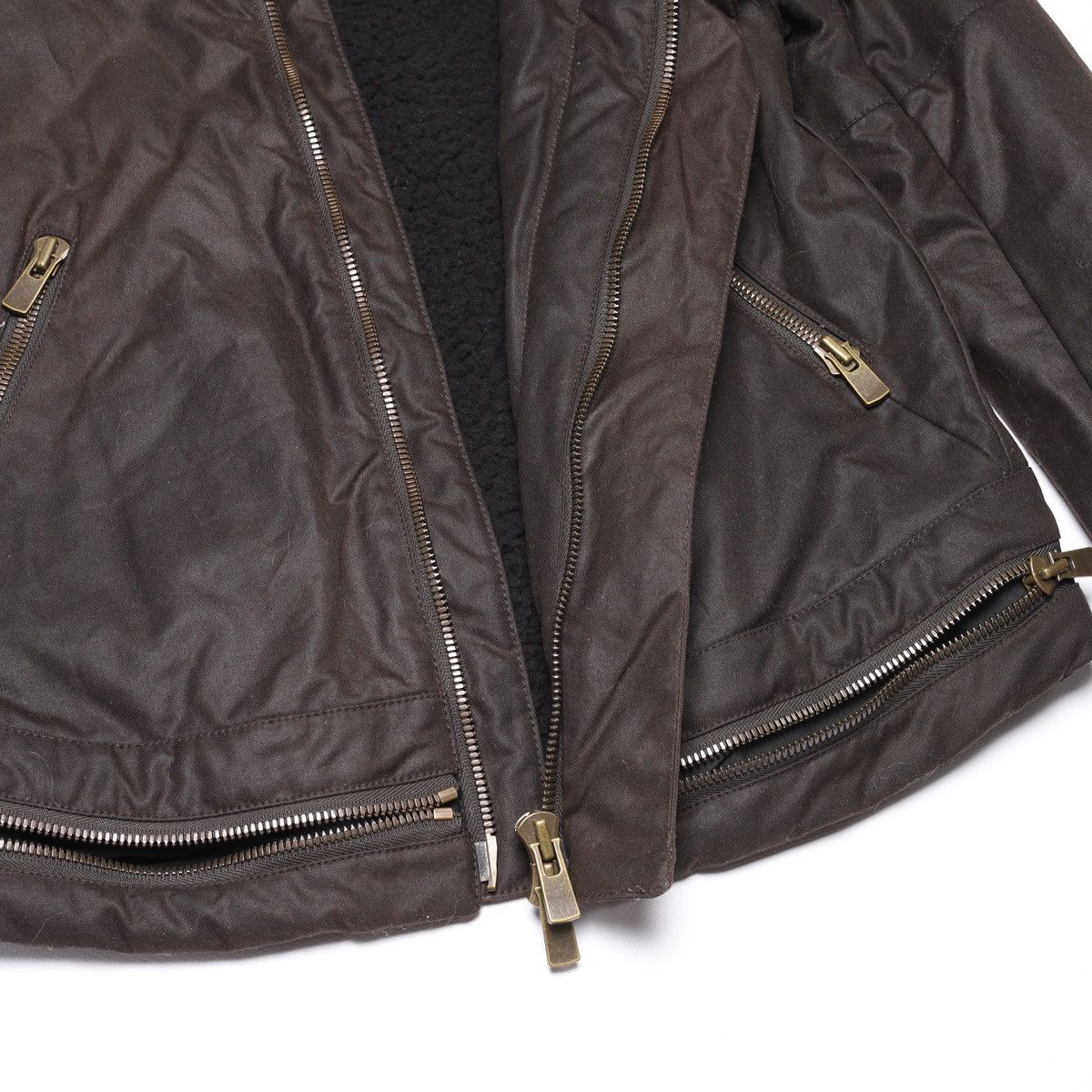 Givenchy Givenchy Archive Brown Fleece Lined Flight Jacket Zipper Size XS / US 0-2 / IT 36-38 - 13 Thumbnail