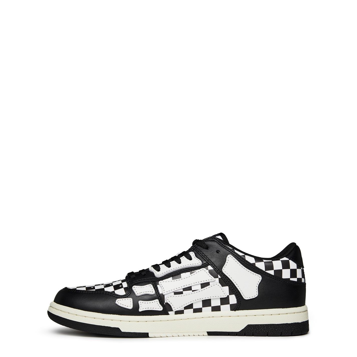 Amiri AMIRI Skeleton Check Print Low Top Trainers Size US 7 / EU 40 - 3 Thumbnail