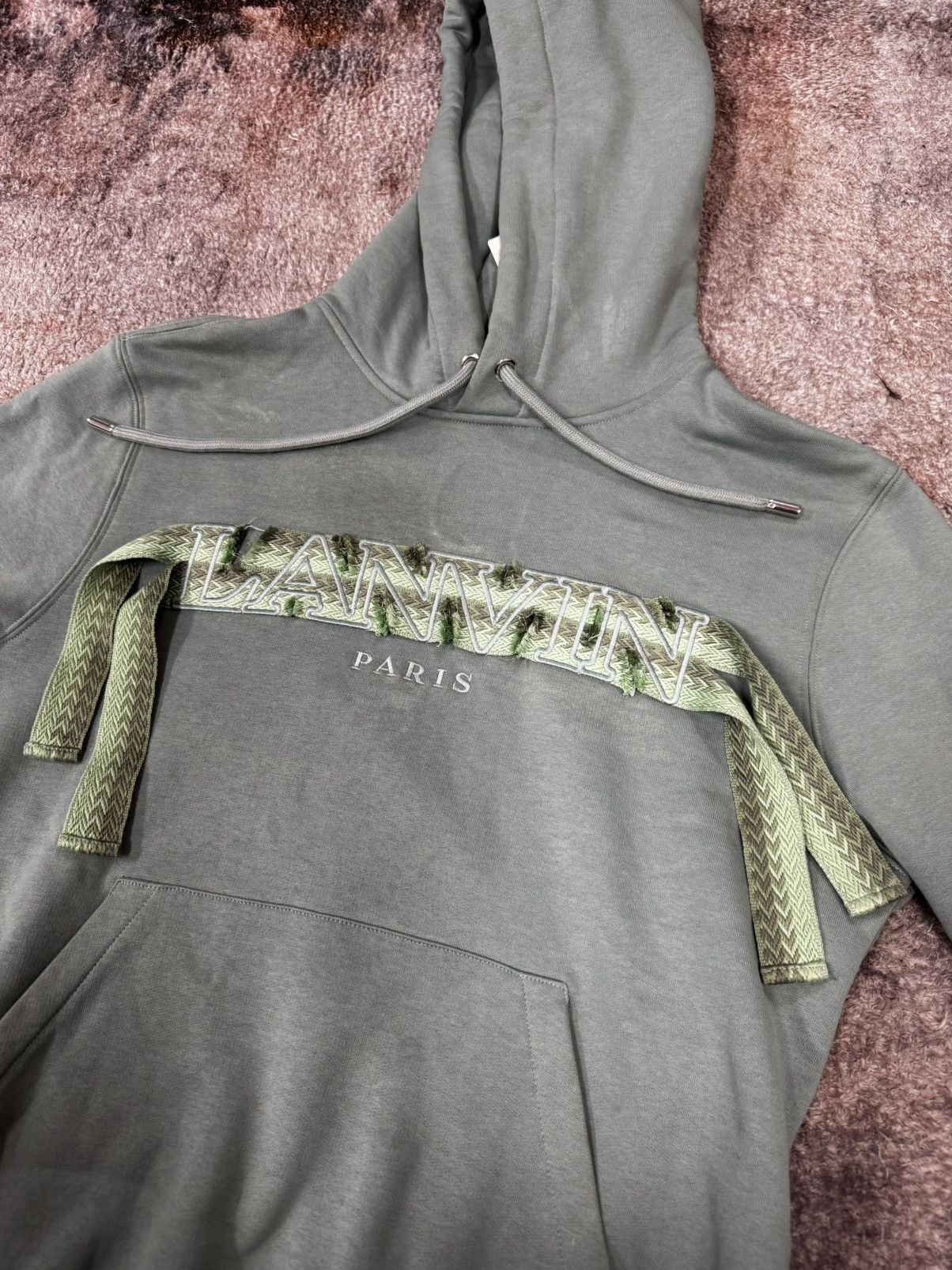Lanvin Lanvin Green Curb Lace Hoodie Size US M / EU 48-50 / 2 - 3 Thumbnail