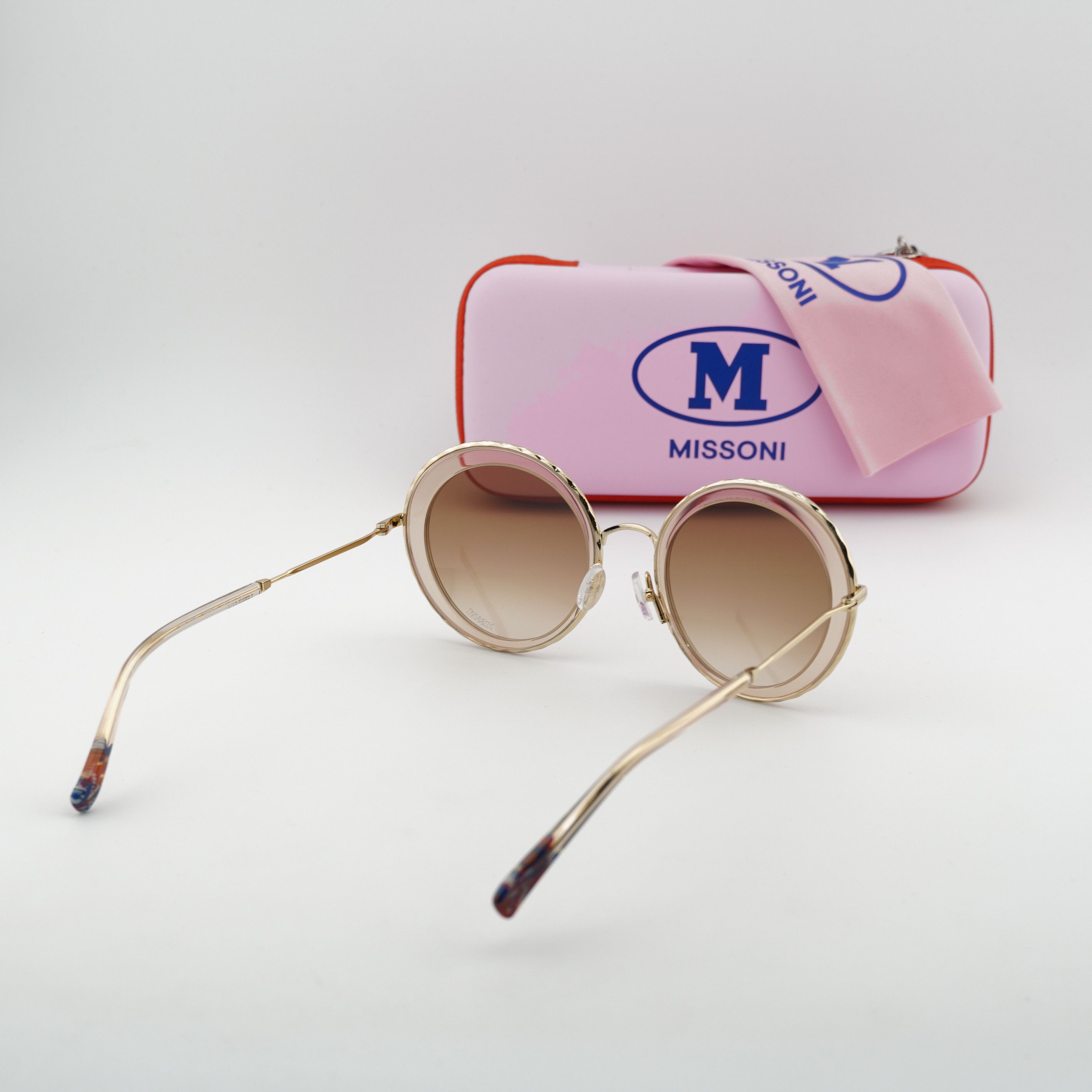 Missoni Missoni MIS 0033/S 05BD HA Sunglasses Gold/Sand Round Frame Size ONE SIZE - 11 Thumbnail