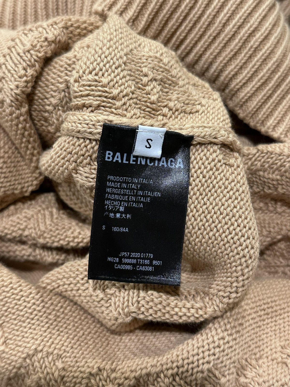 Balenciaga Balenciaga Monogram Jacquard Intarsia Logo Knitted Sweater Size US S / EU 44-46 / 1 - 12 Thumbnail