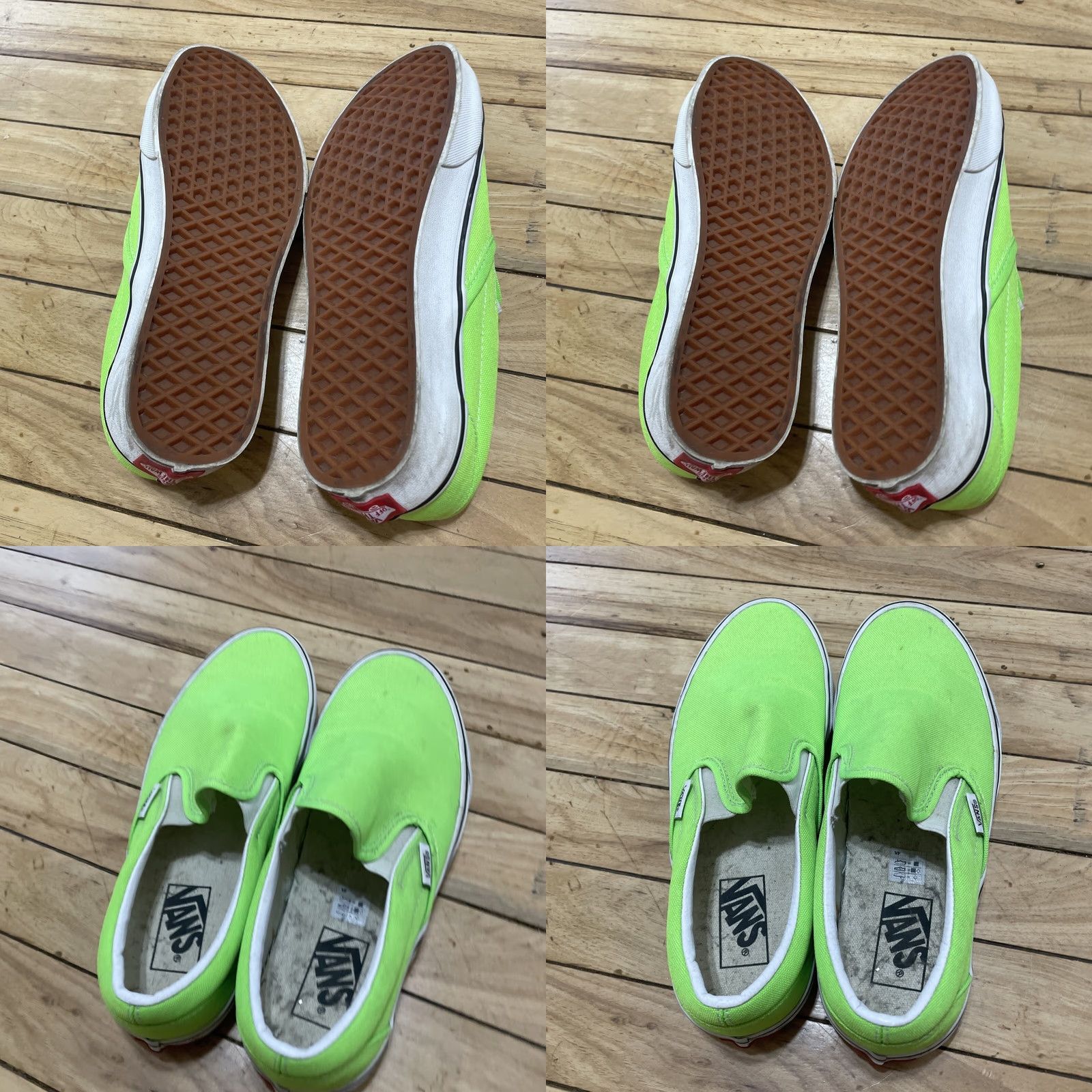 Vans VANS Slip On Shoes Men 7 Lime Green Low Top Sneakers Surf Skate Party Casual Beach Size US M / EU 48-50 / 2 - 8 Thumbnail