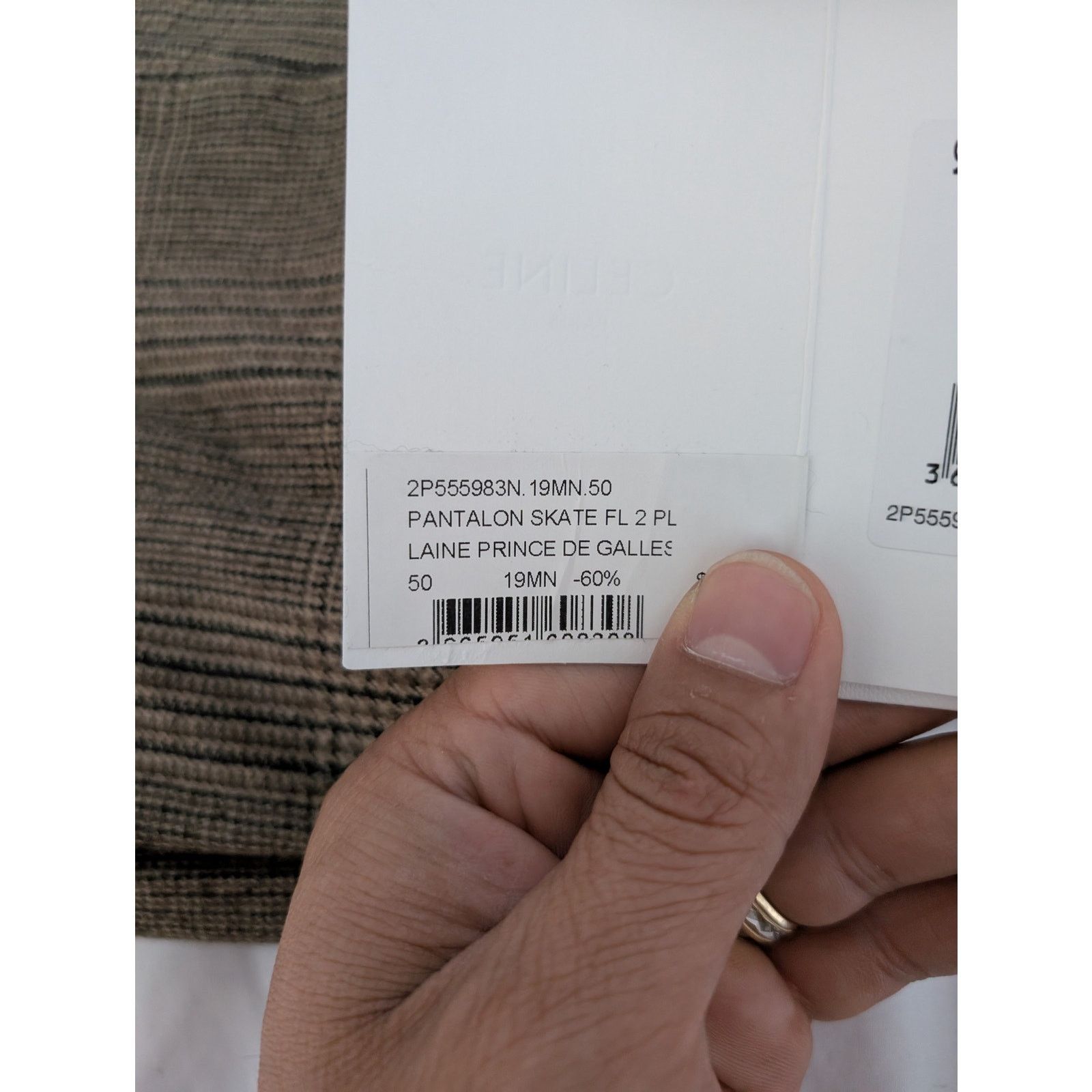 Celine o1rshd1 Pantalon Skate FL 2 Plis Causal Pants in Multicolor Size US 34 / EU 50 - 16 Thumbnail