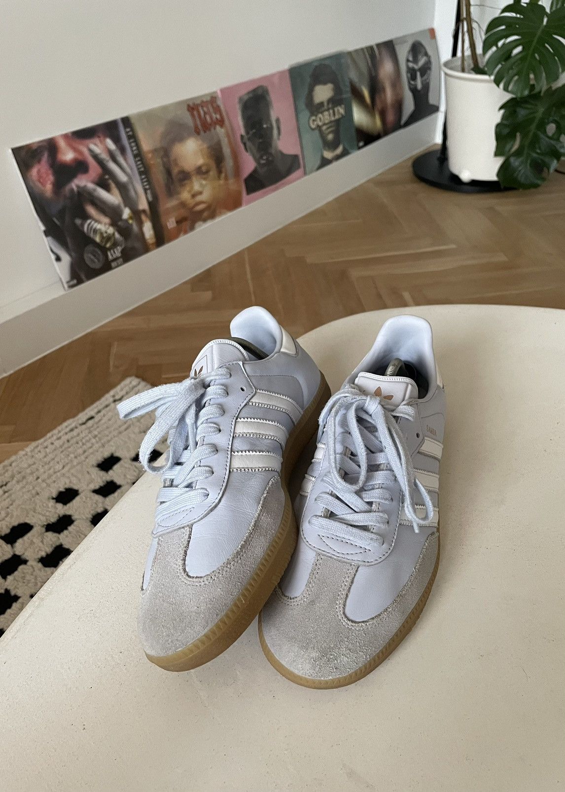 Adidas Rare Baby Blue Adidas Samba Og Low Sneakers Casual Hype 2017 Size US 8.5 / EU 41-42 - 3 Thumbnail