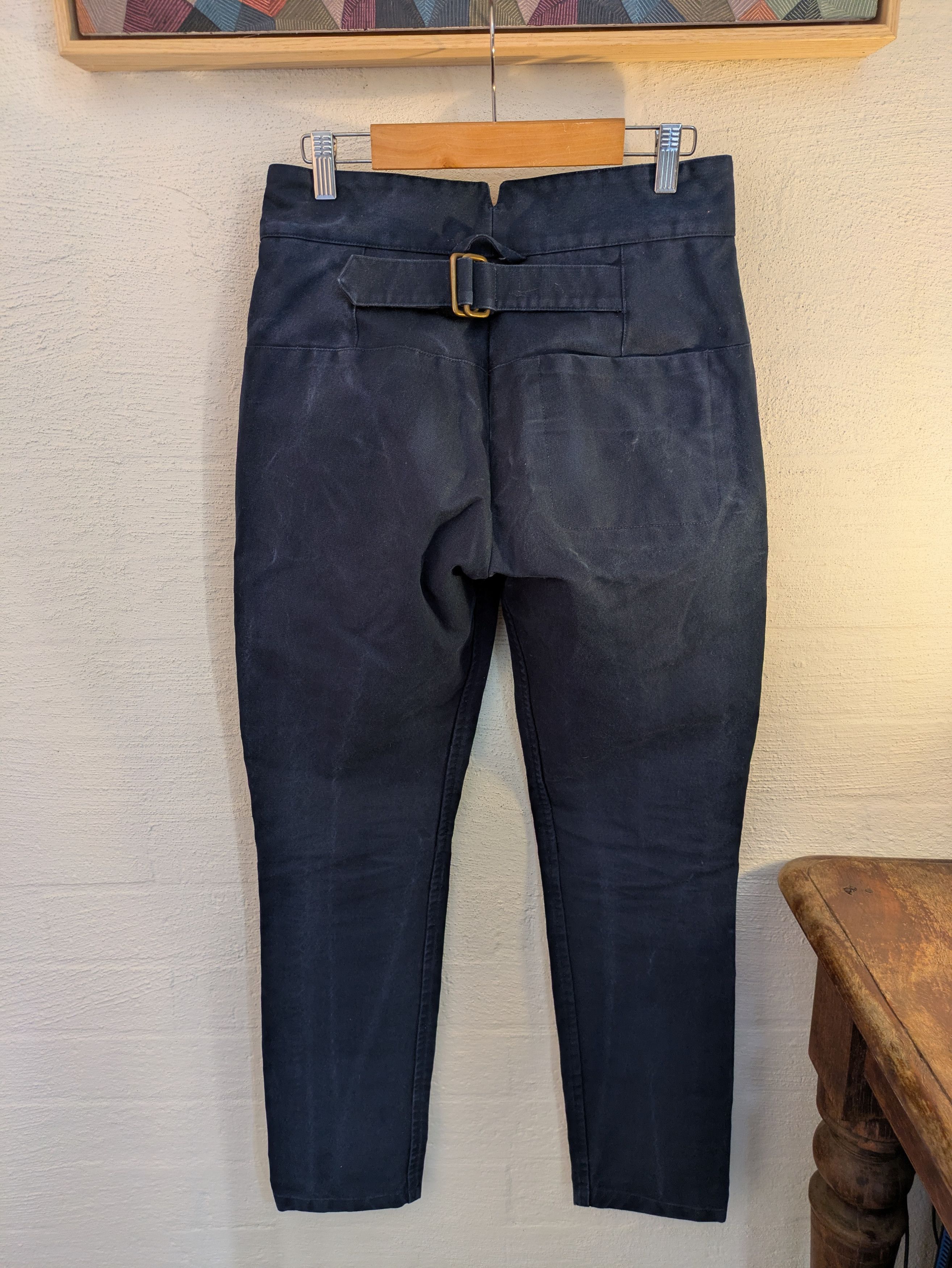S.E.H. Kelly S.E.H Kelly Slim Trousers – Navy Sailcloth – XS Size US 28 / EU 44 - 2 Thumbnail