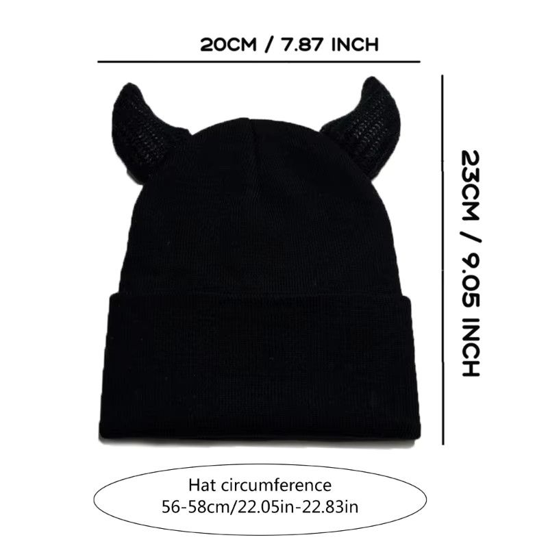 Other Black Y2k Horn Hat Size ONE SIZE - 5 Thumbnail