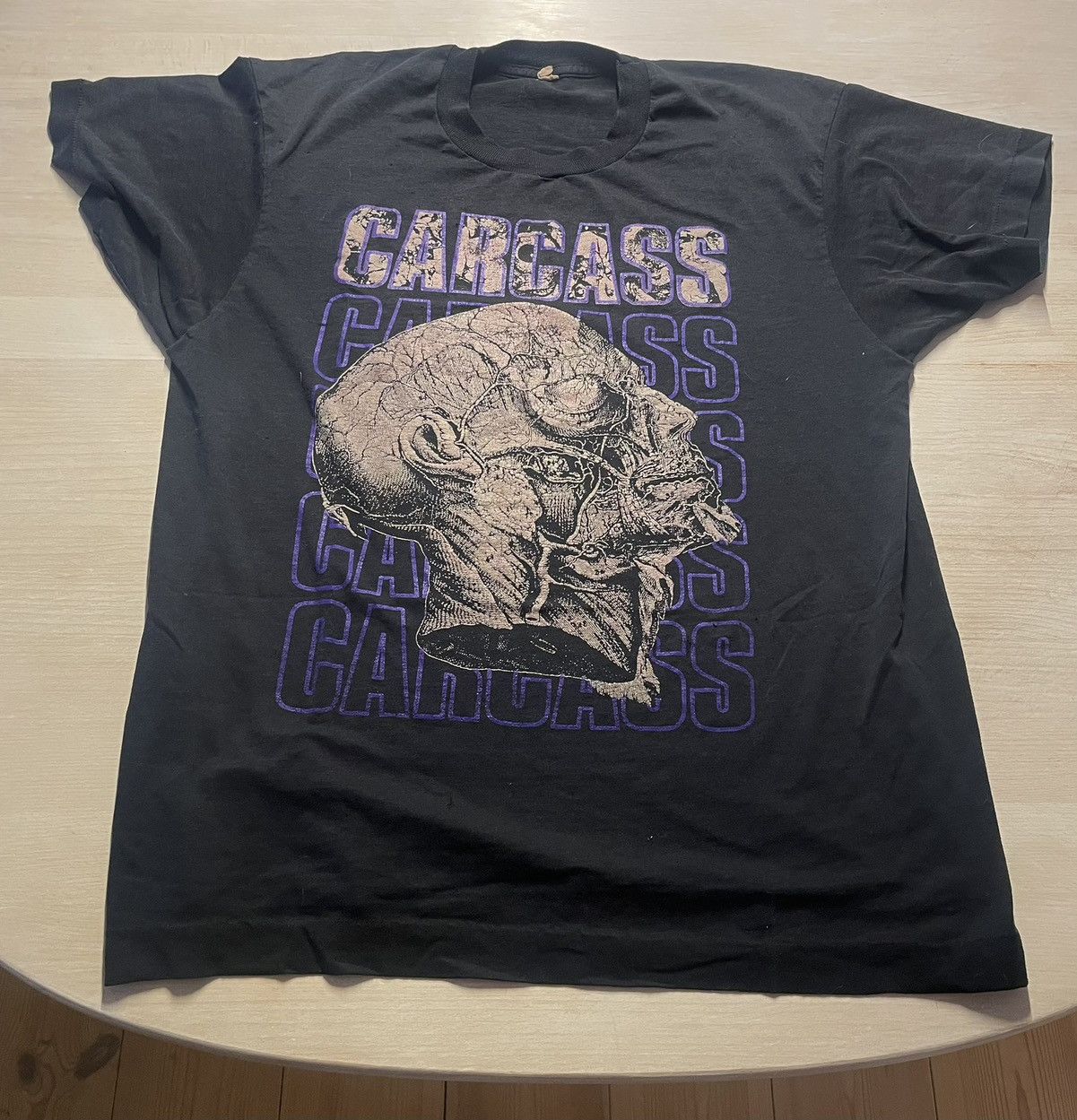 Band Tees 1990 Carcass skull tour shirt vintage death metal shirt Size US L / EU 52-54 / 3 - 1 Thumbnail