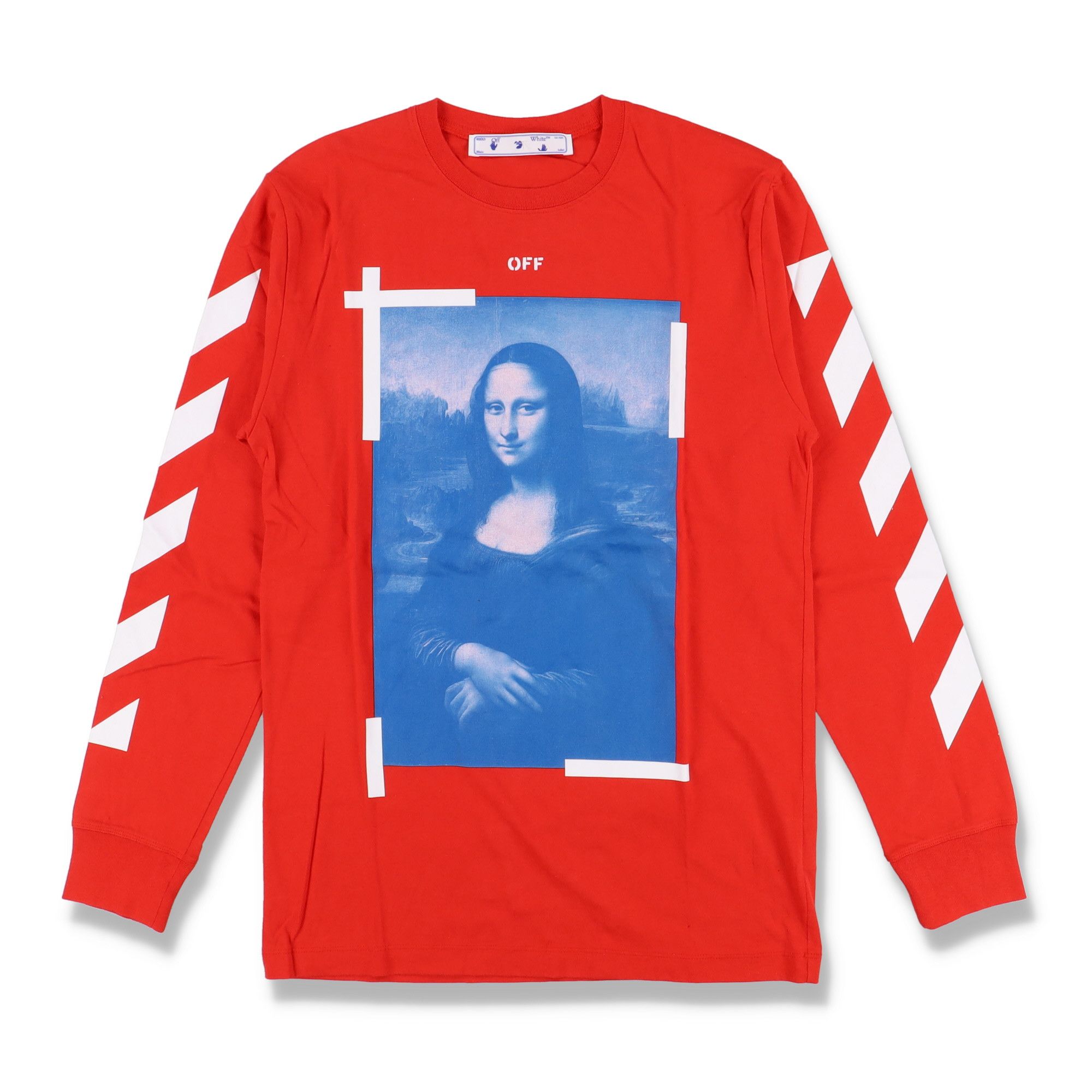 Off-White Red Mona Lisa Arrows Long Sleeve T-Shirt Size US M / EU 48-50 / 2 - 1 Thumbnail