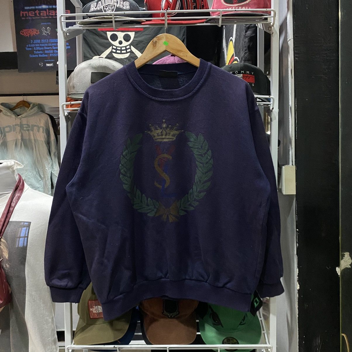 90s Yves Saint Laurent Pour Homme YSL Sweatshirt Crewneck - Main Image