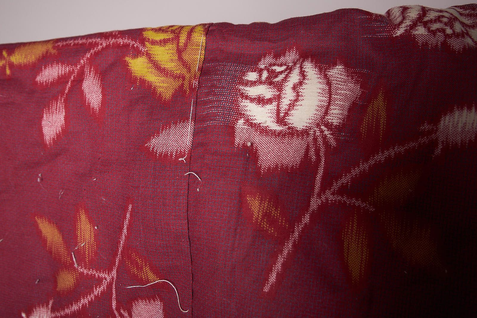 Vintage 1960s Japanese Winter Kimono Jacket Velvet Trim Size ONE SIZE - 6 Thumbnail