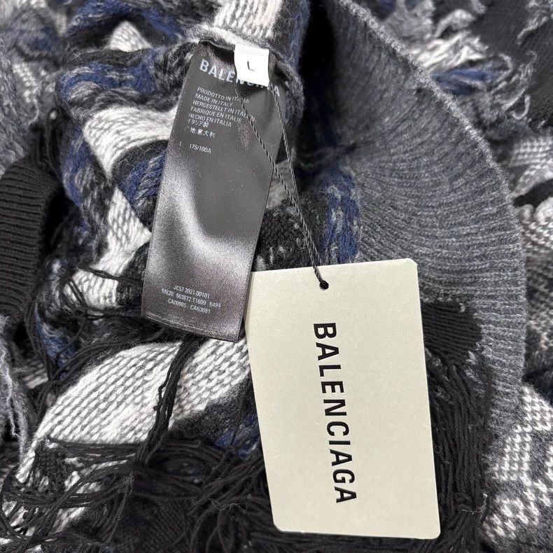 Balenciaga Balenciaga Crown ears of wheat destroy sweaters Size US L / EU 52-54 / 3 - 4 Thumbnail