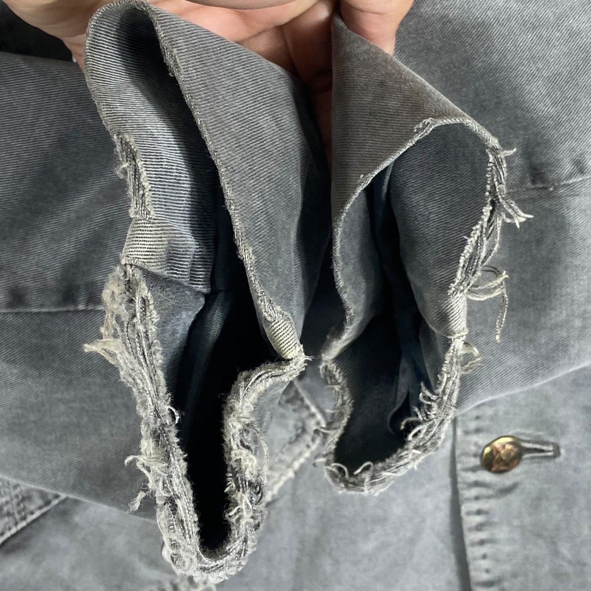 55DSL × Diesel × Diesel Black Gold Vintage Diesel Stonewash Distressed Jacket Size S / US 4 / IT 40 - 8 Thumbnail