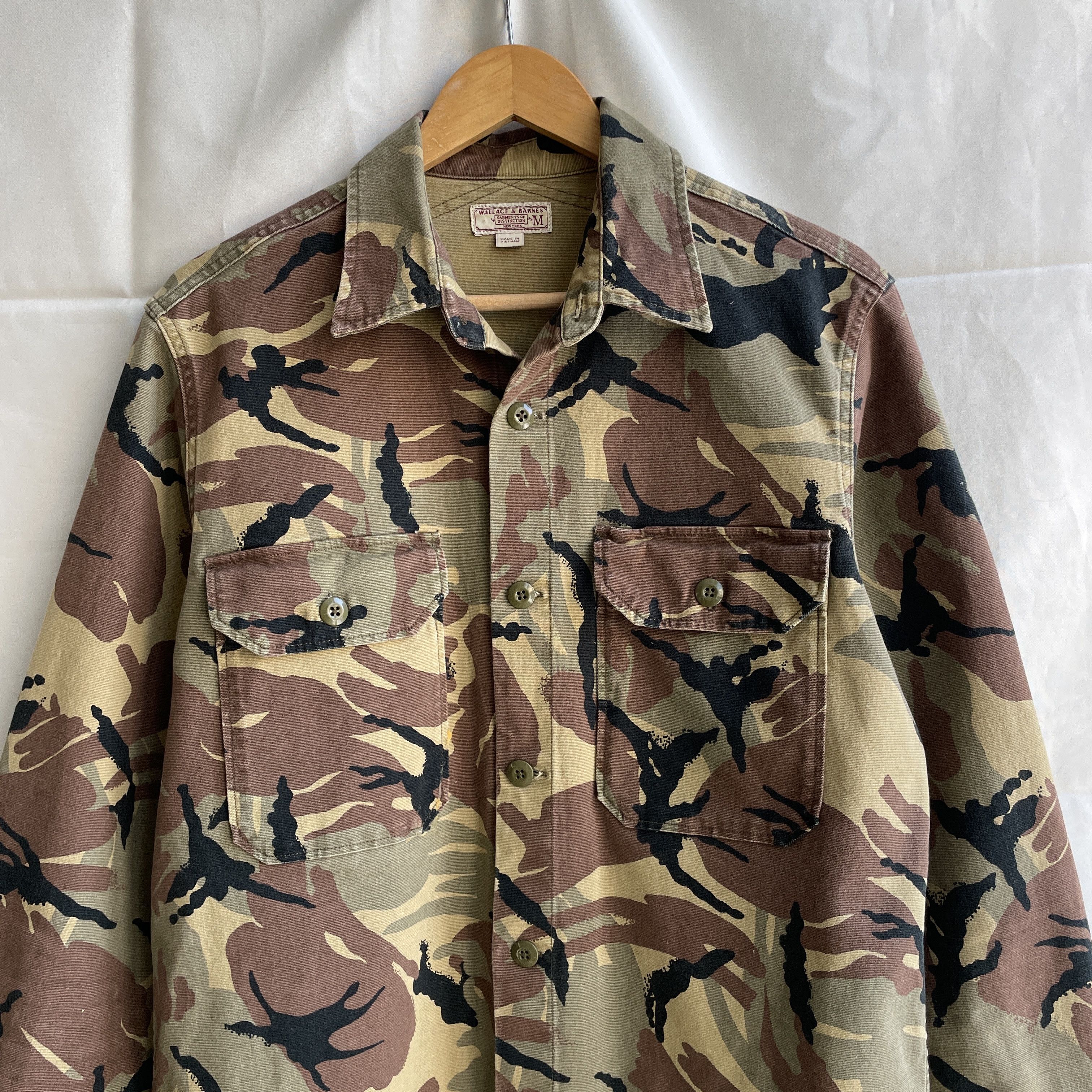 Wallace & Barnes Wallace & Barnes J Crew Camo Military Overshirt Jacket Size US M / EU 48-50 / 2 - 3 Thumbnail