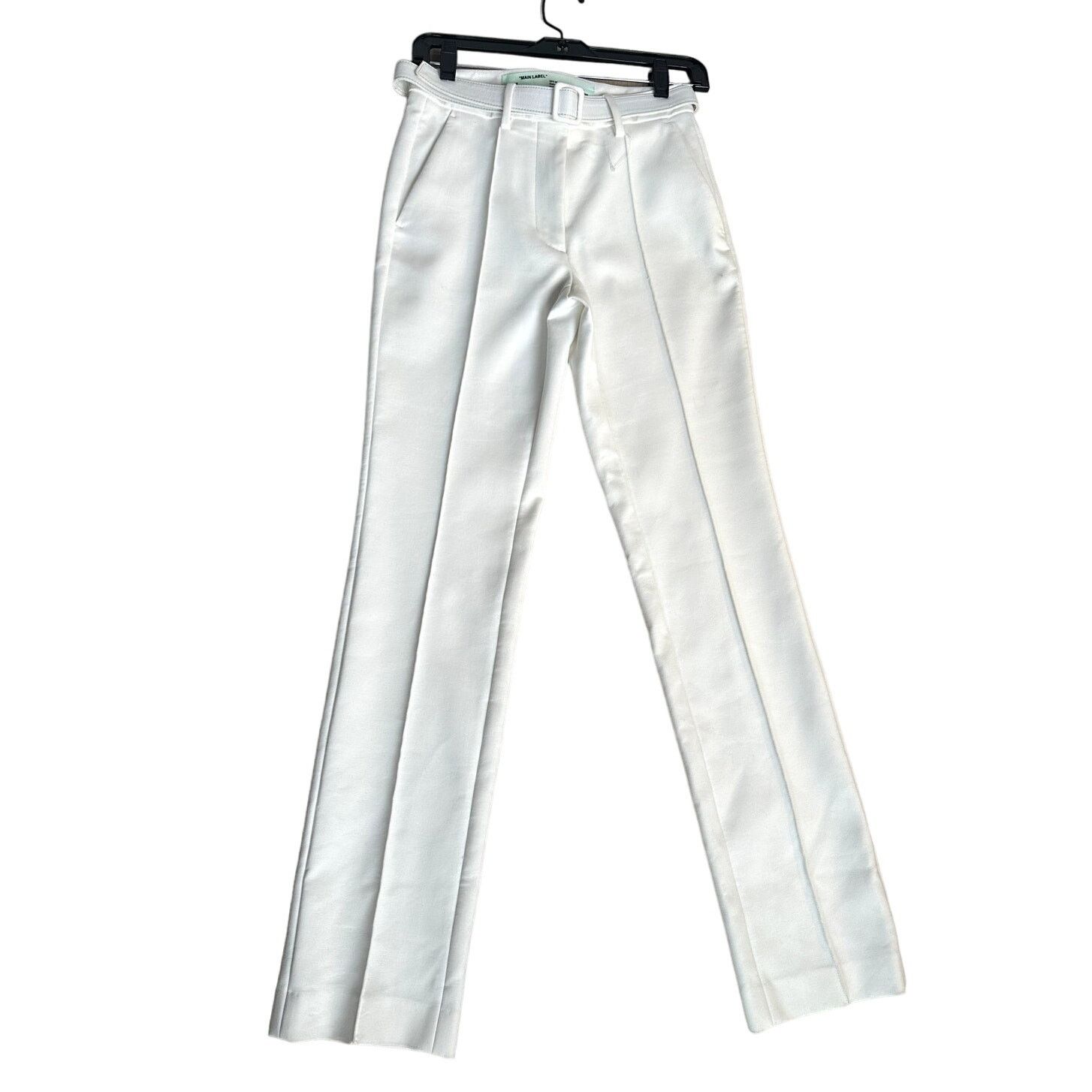Off-White Off-White White Pleated Pant with Belt Size 38 - NEW Size 38" / US 16 / IT 52 - 3 Thumbnail