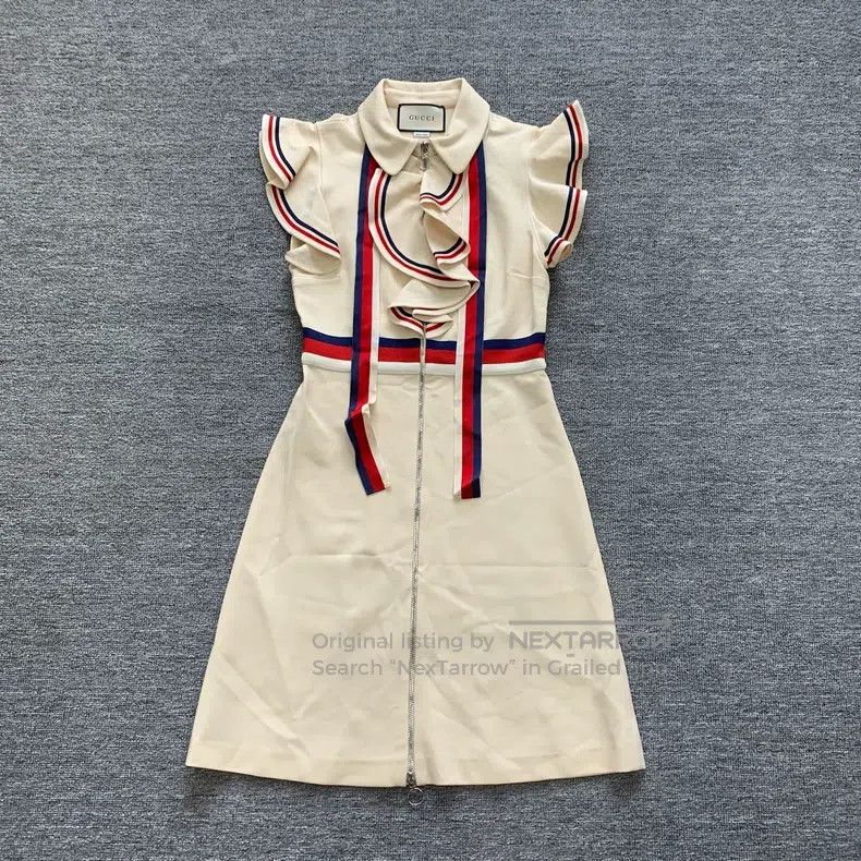 Gucci Gucci Bow-knowed ruffle dress Size S / US 4 / IT 40 - 5 Thumbnail