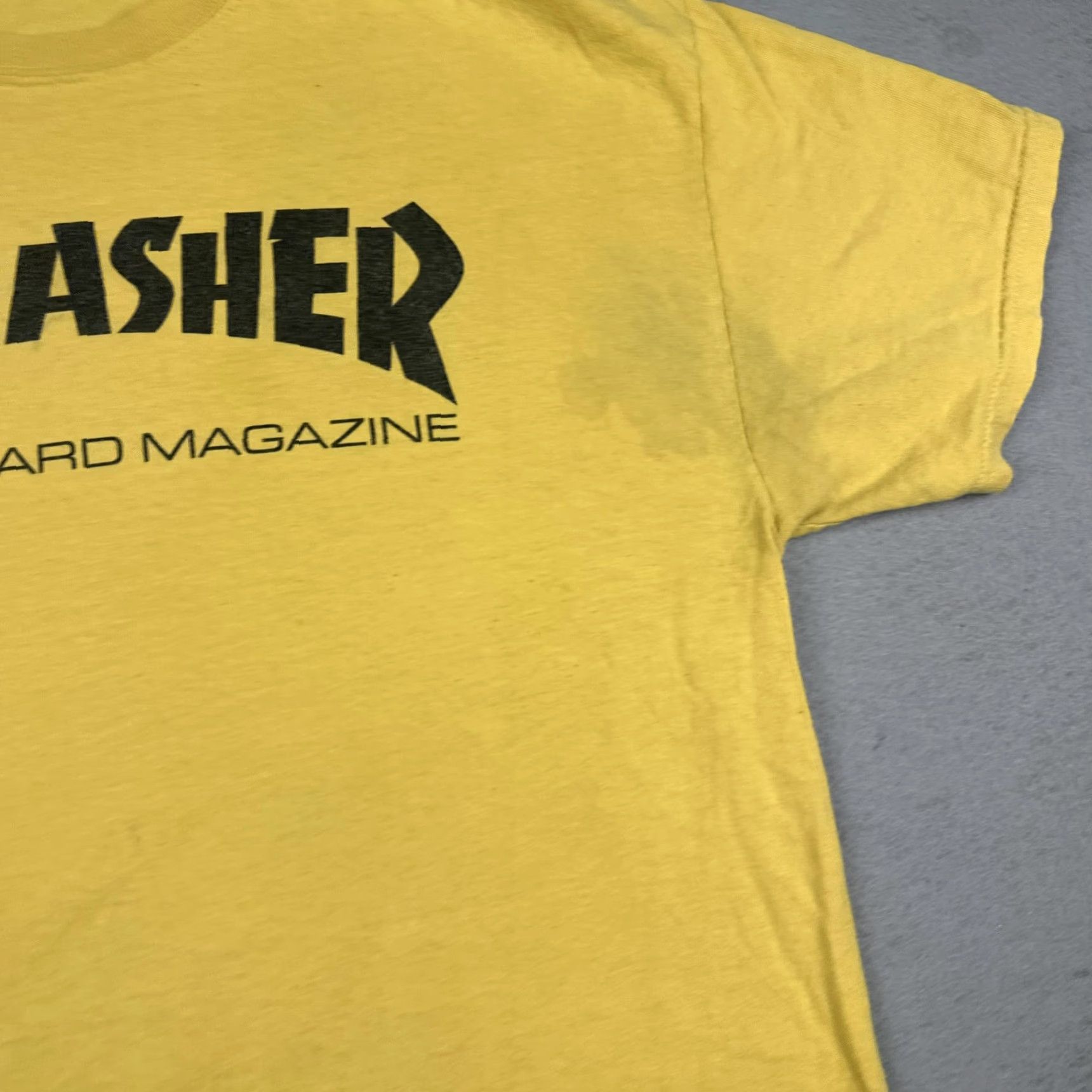 Thrasher Thrasher Shirt Mens L Yellow Graphic Print Streetwear Skate T-Shirt Crew Neck 100% Cotton, Regular Fit Size US L / EU 52-54 / 3 - 6 Thumbnail
