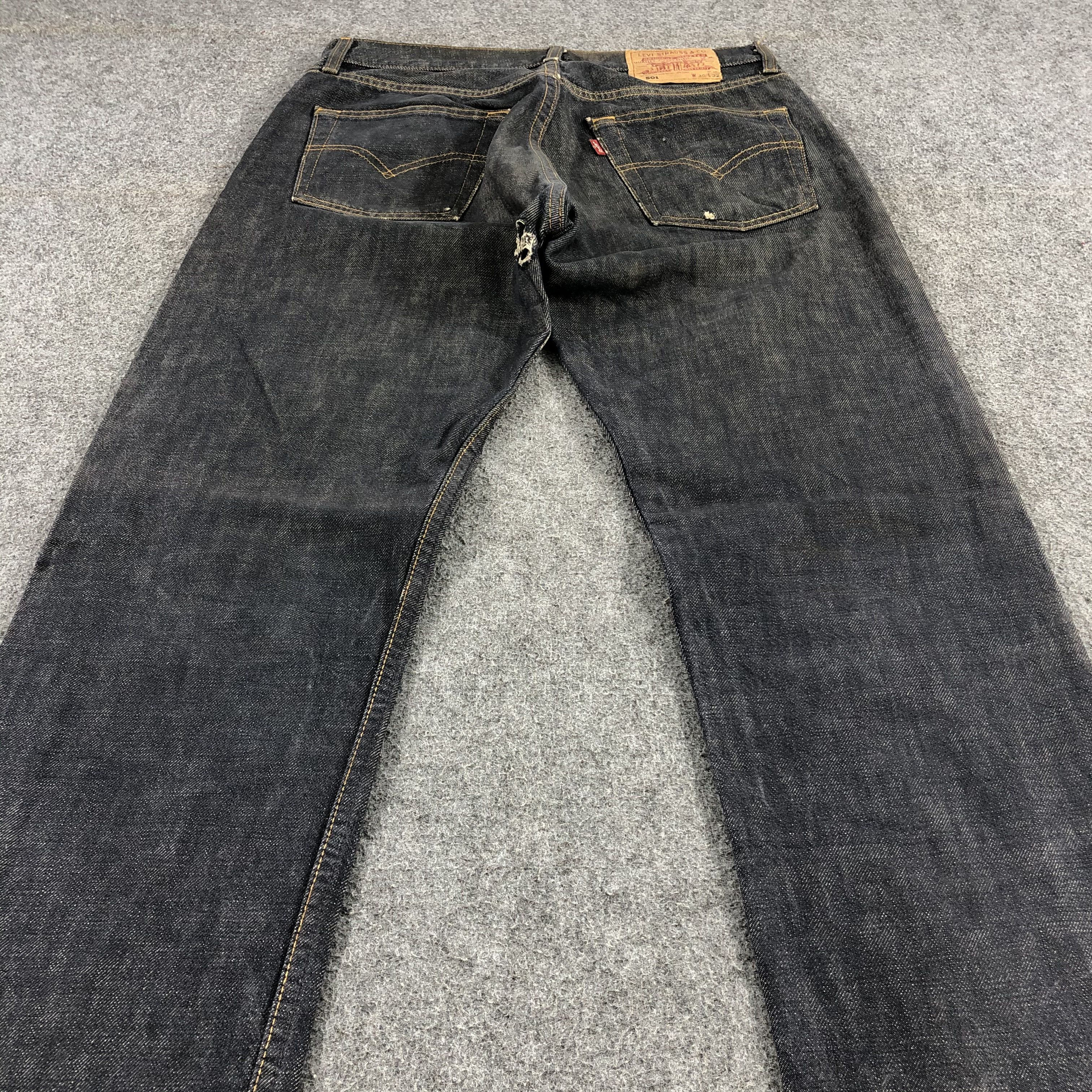 Levi's Vintage 90s Distress Levis 501 Jeans-JM1516 Size US 30 / EU 46 - 4 Thumbnail