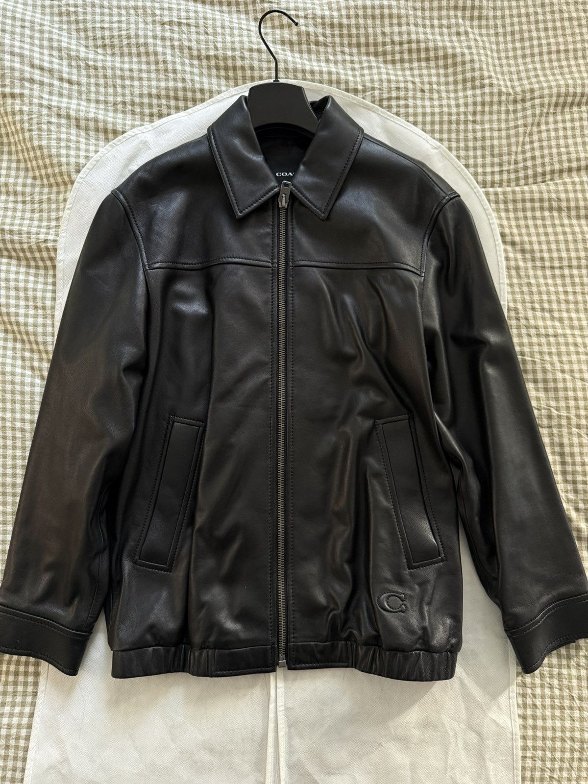 Coach Oversized Leather Jacket Size S / US 4 / IT 40 - 1 Thumbnail