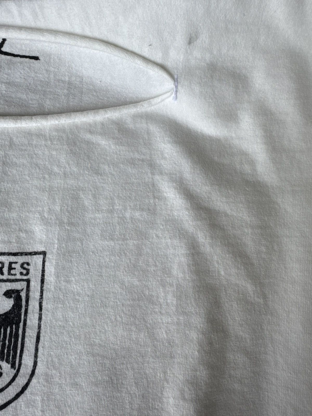 Gosha Rubchinskiy × Kanye West × Yeezy Size 2 Yeezy Vultures Long T White Tee Shirt Yzy Tour (Flaw) Size US L / EU 52-54 / 3 - 8 Thumbnail